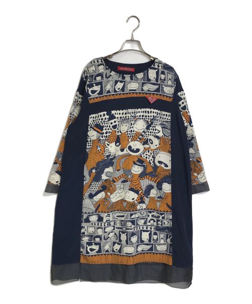 中古・古着通販】OLLEBOREBLA (アルベロベロ) ブタさん柄シアー切替 