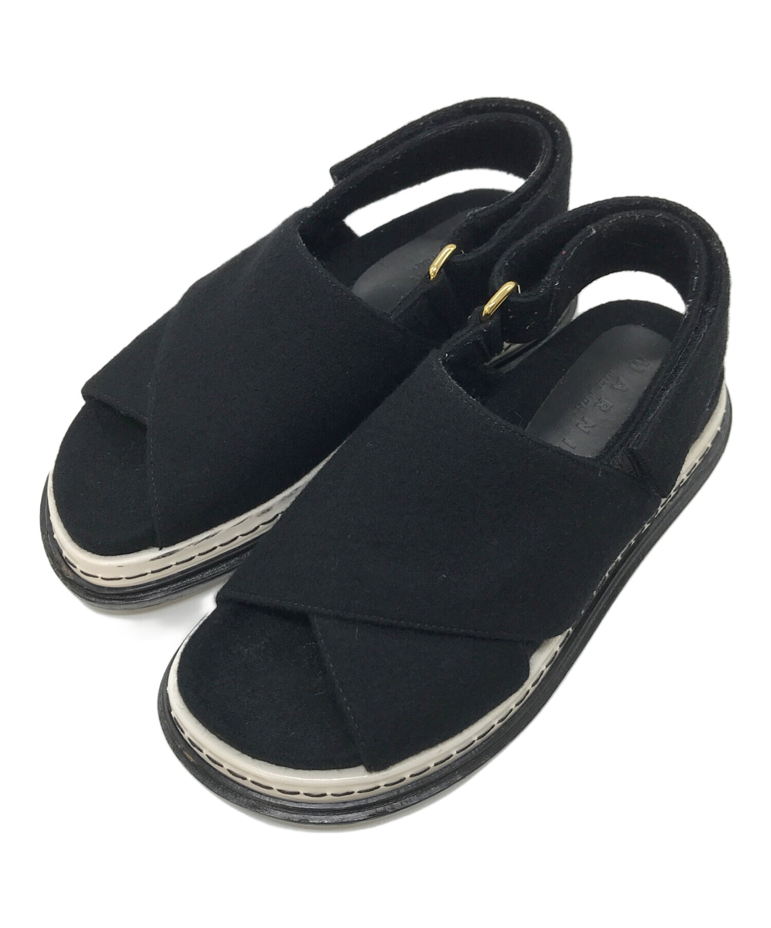 中古・古着通販】MARNI (マルニ) フェルト クロスサンダル MARNI 