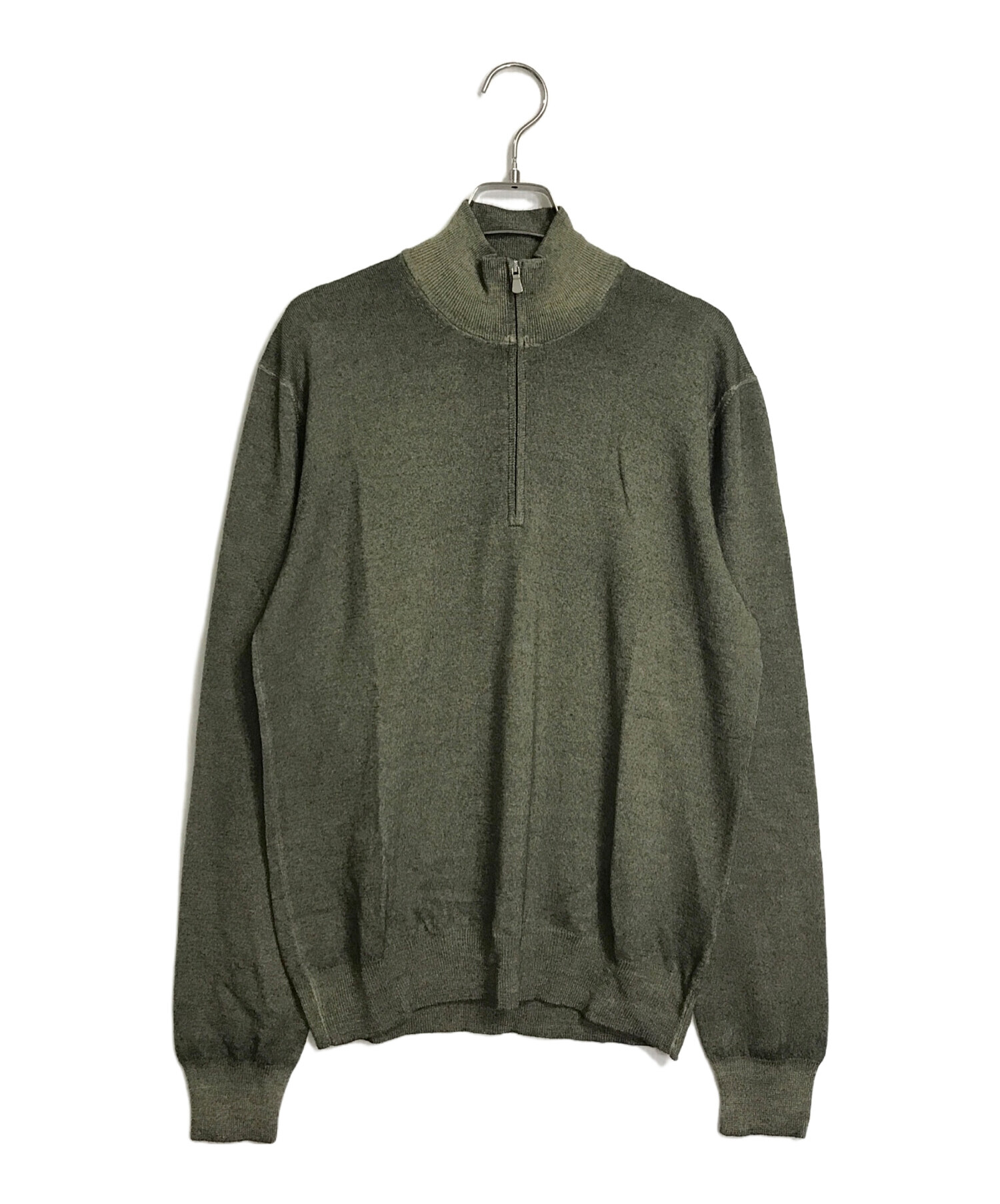 中古・古着通販】GRAN SASSO (グランサッソ) カシミヤ混ハーフジップ 