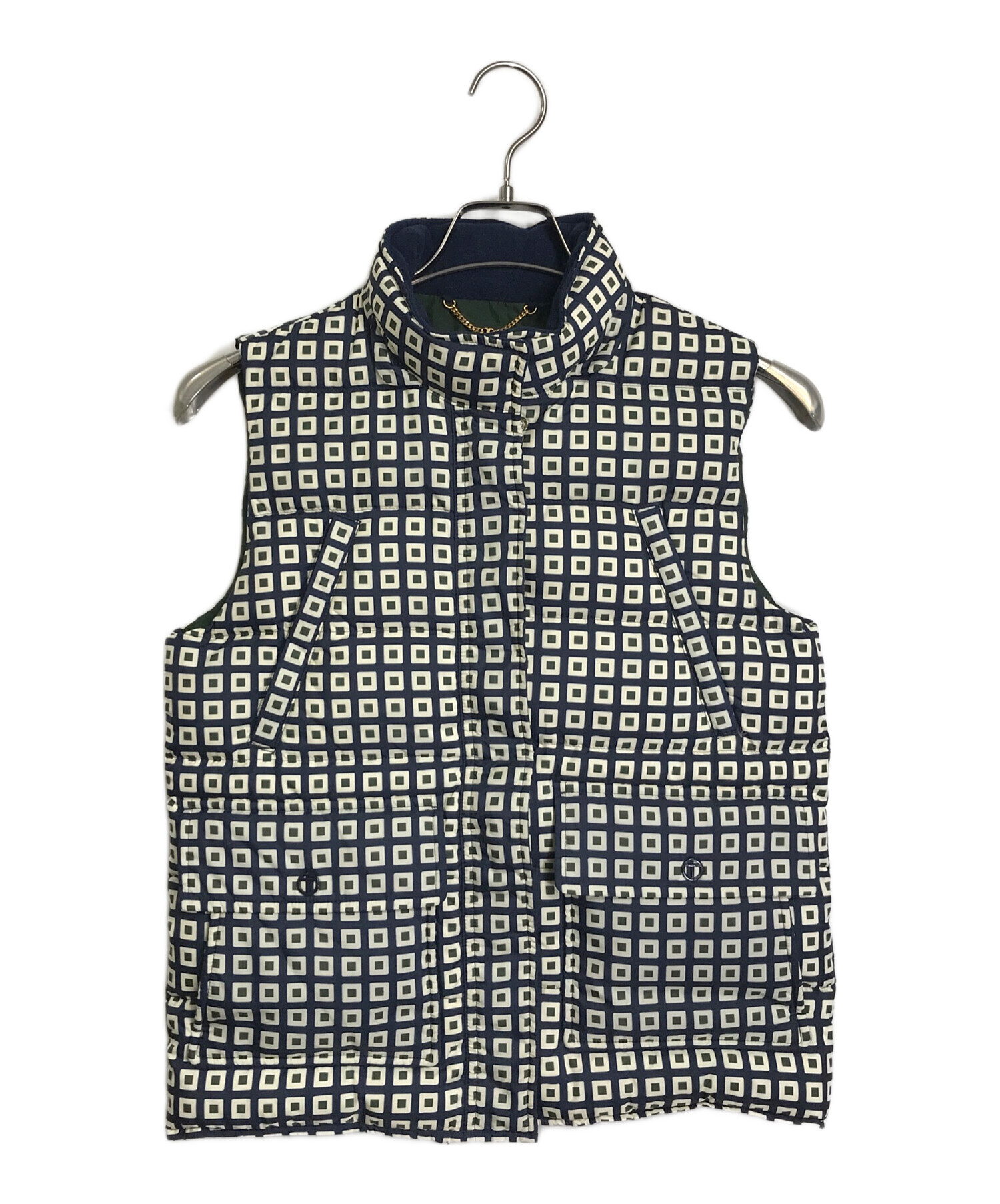 中古・古着通販】TORY BURCH (トリーバーチ) ダウンベスト ネイビー 
