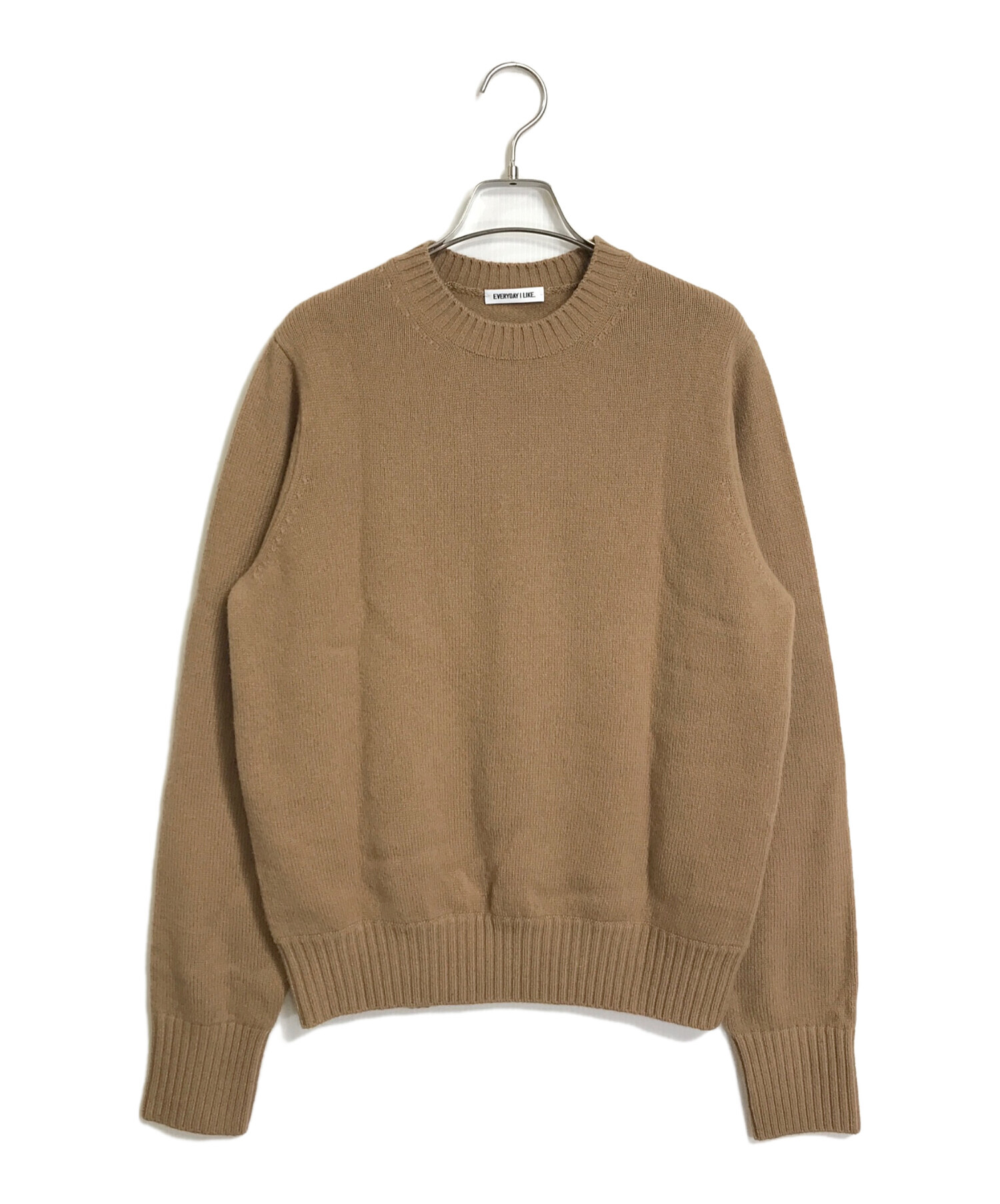 02341 エブリデイアイライク ケーブルニット カシミヤ混 グレー