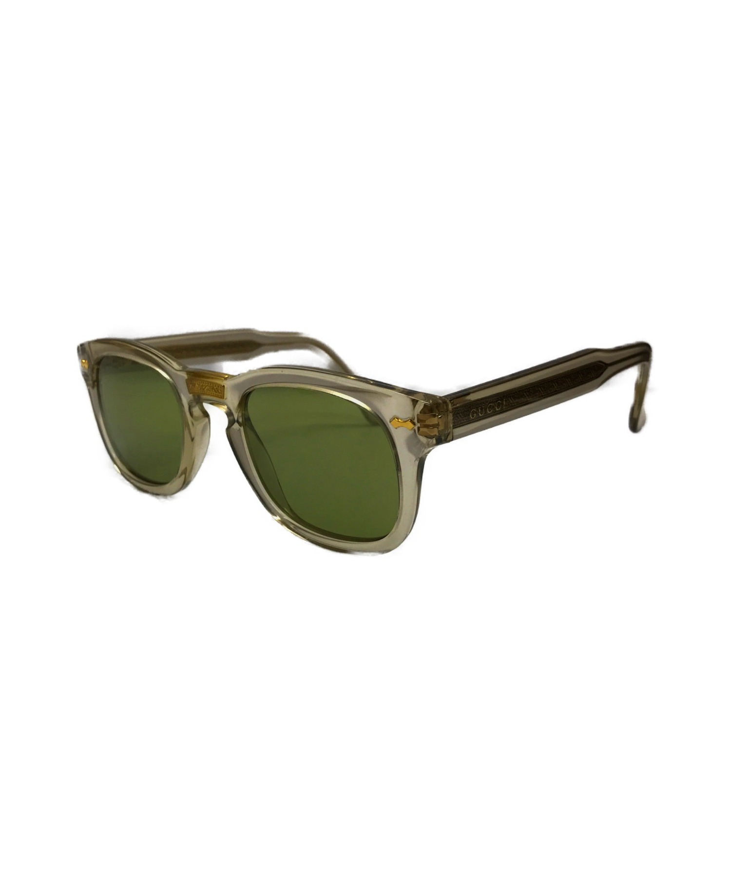 中古・古着通販】GUCCI (グッチ) クリアフレームサングラス クリア 
