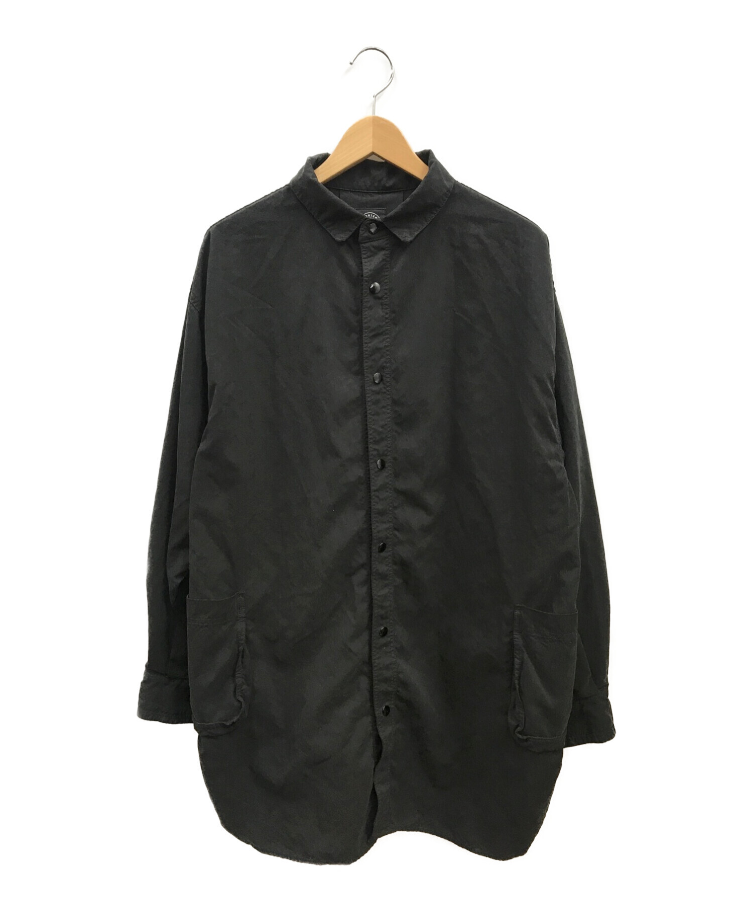Porter Classic (ポータークラシック) ウェザーシャツジャケット ブラック サイズ:2