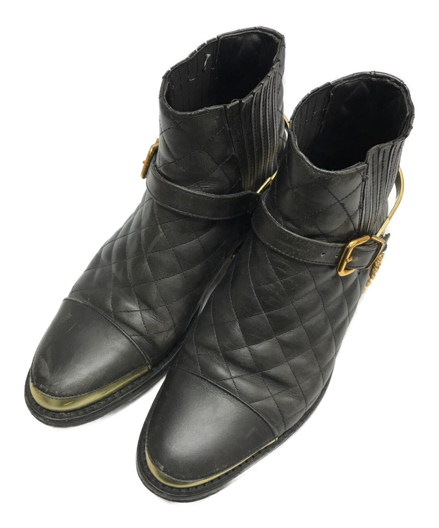 BALMAIN バルマン ブーツ 36 1/2(23.5cm位) 黒