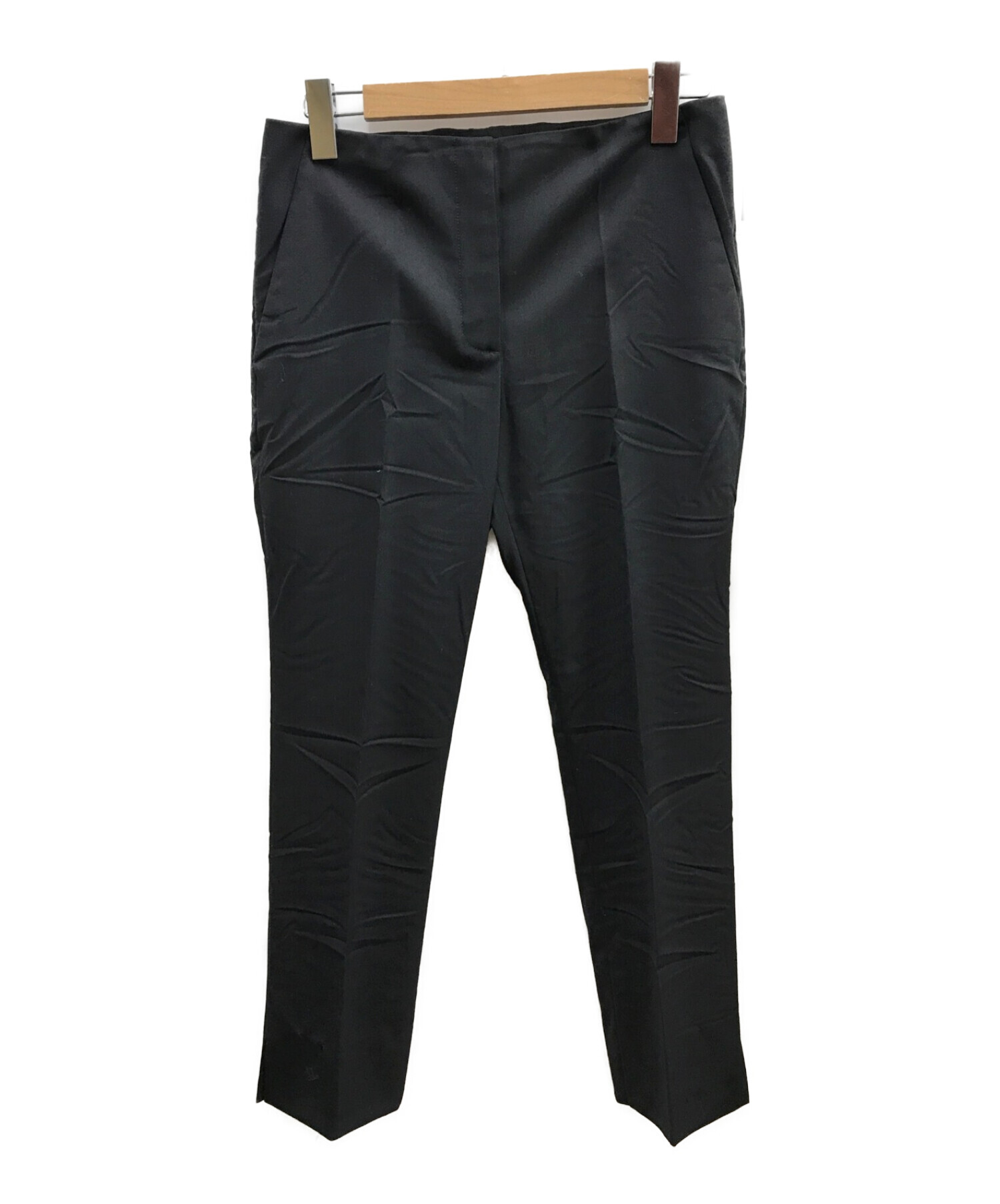 綺麗♡PRADAプラダ パンツ 38S ズボン スラックス コットン ブラック黒
