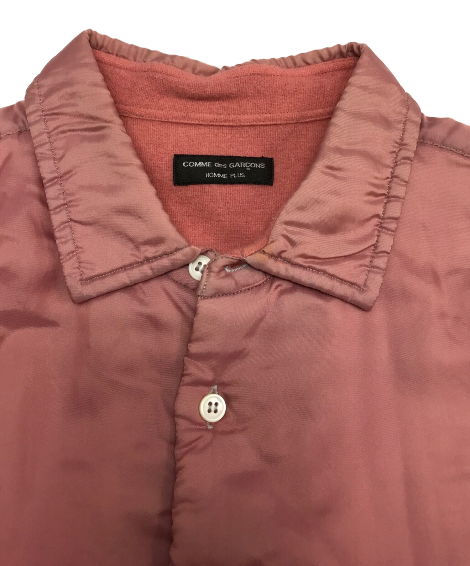 COMME des GARCONS HOMME PLUS (コムデギャルソンオムプリュス) シャツジャケット ピンク サイズ:不明