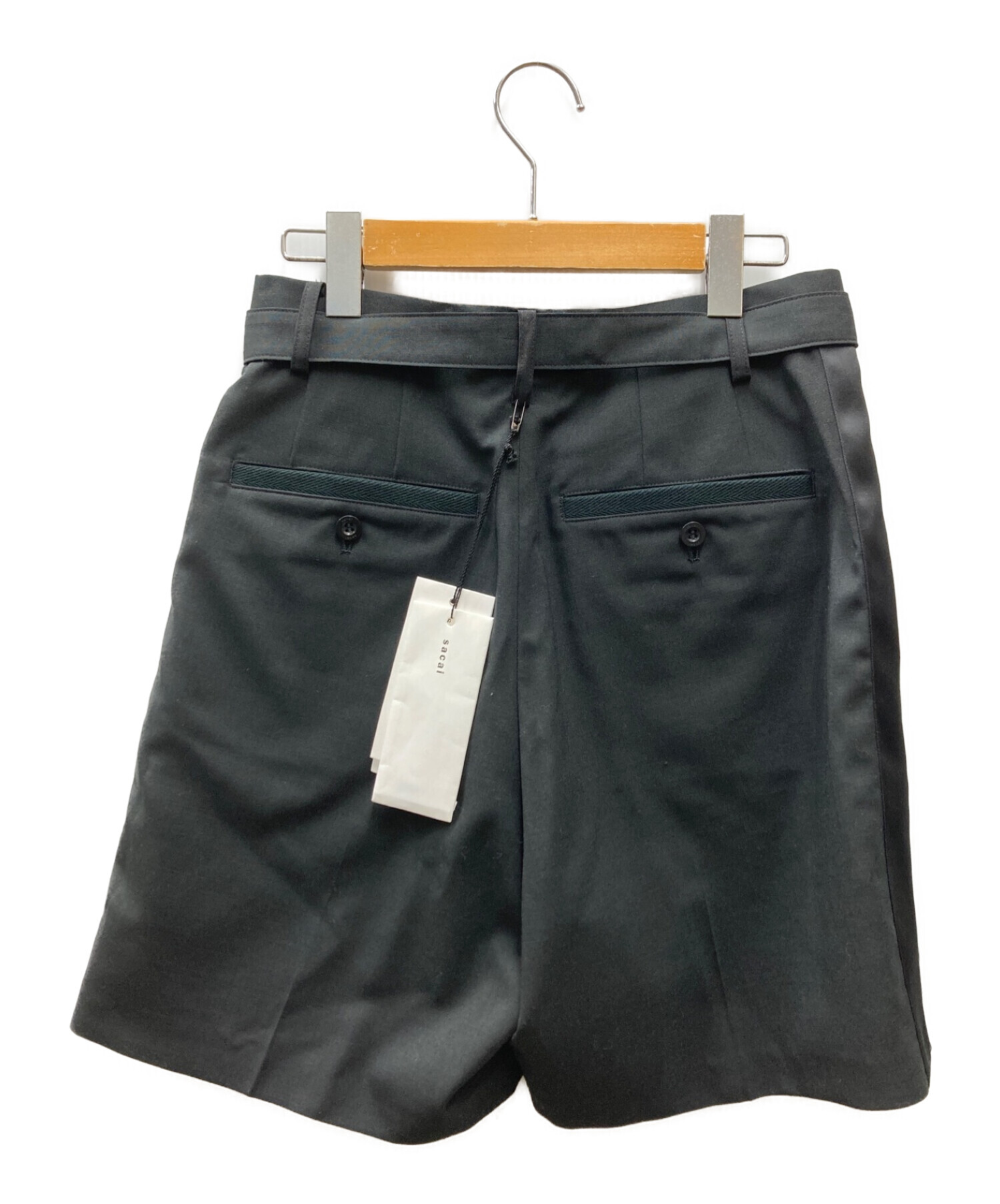 中古・古着通販】sacai (サカイ) Suiting Shorts ブラック 未使用品