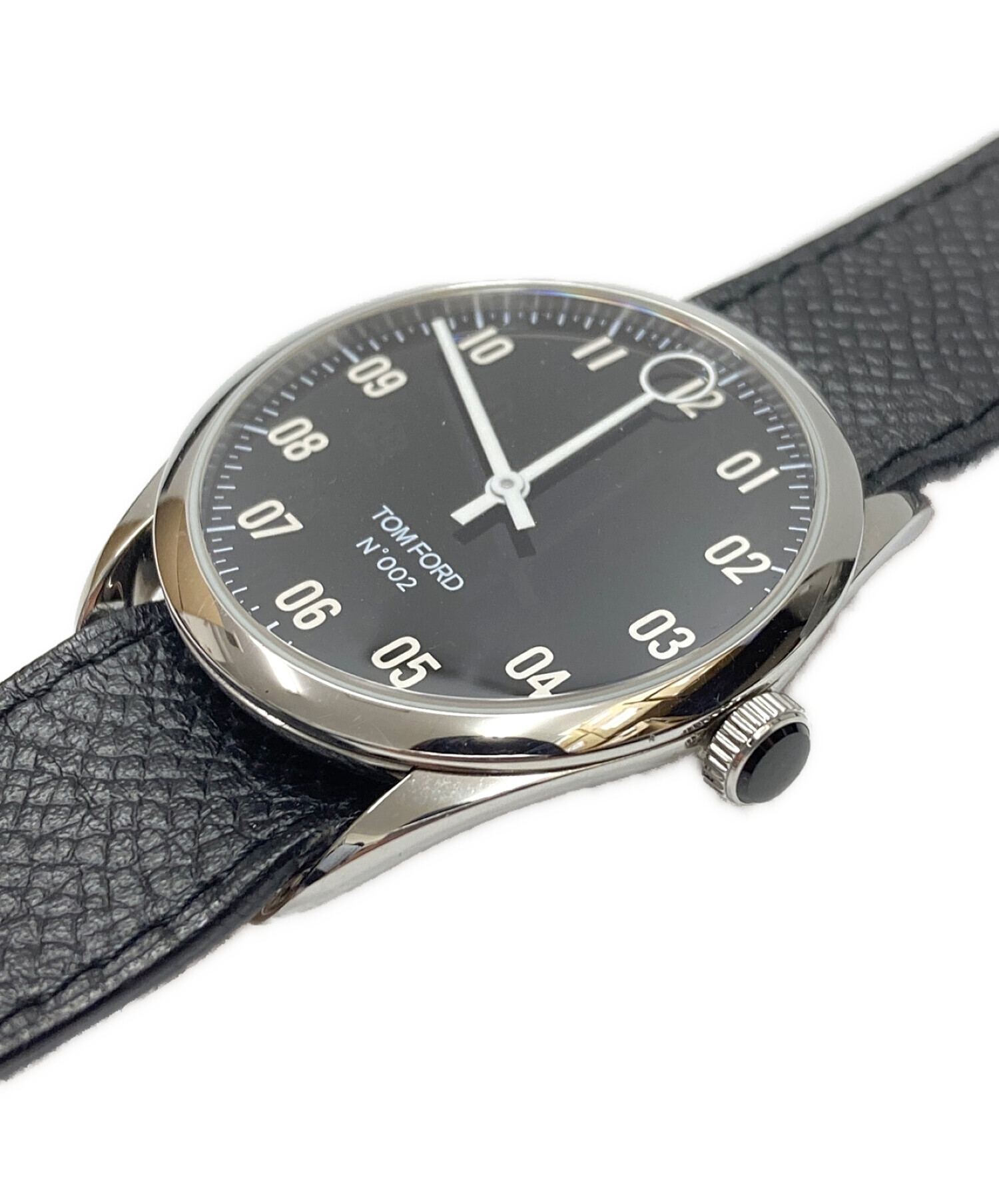 TOM FORD トムフォード 腕時計 - 黒xシルバー