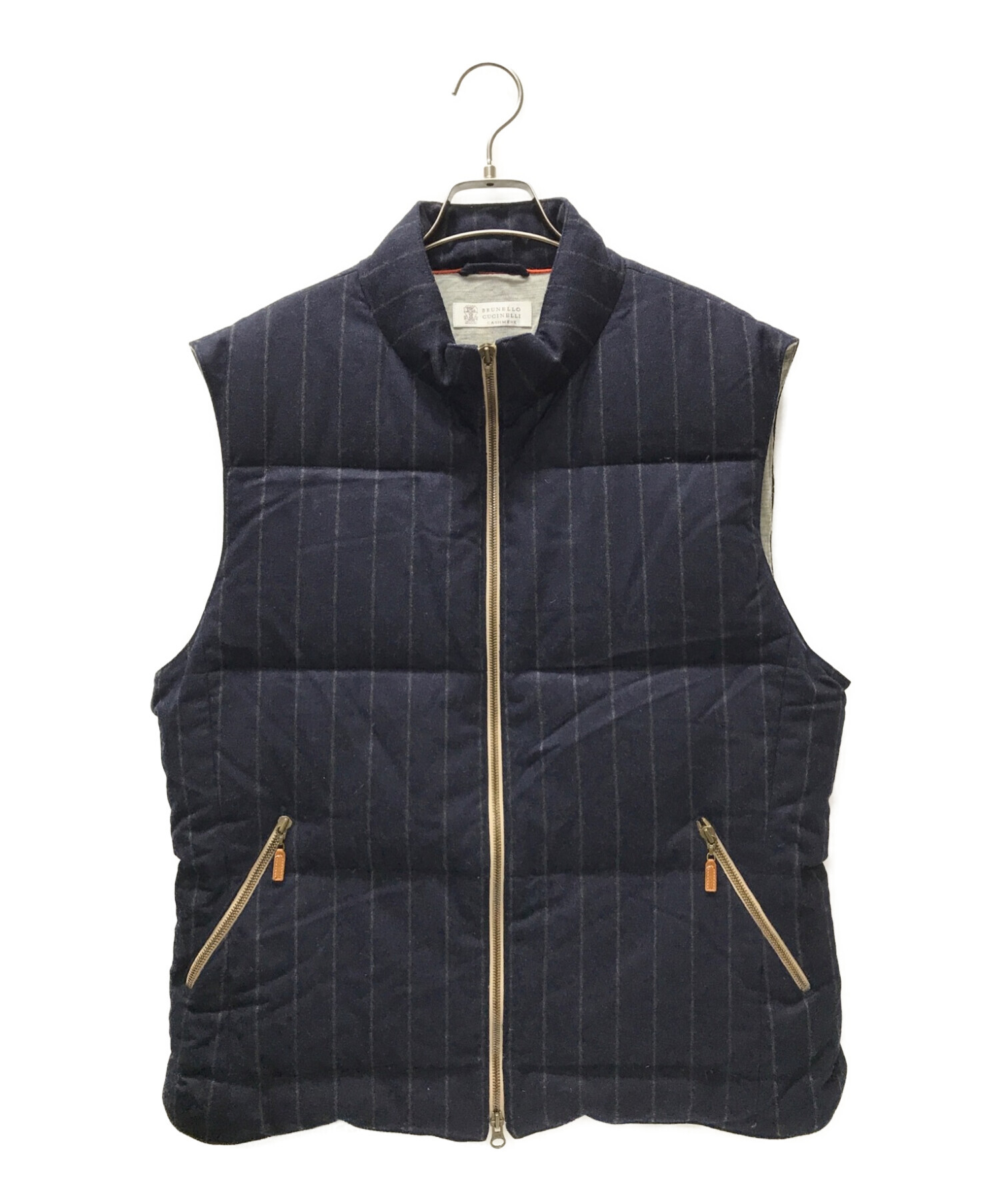 【極美品】BRUNELLO CUCINELLI ベスト ネイビー 48 極美品】BRUNELLO CUCINELLI ベスト ネイビー 48