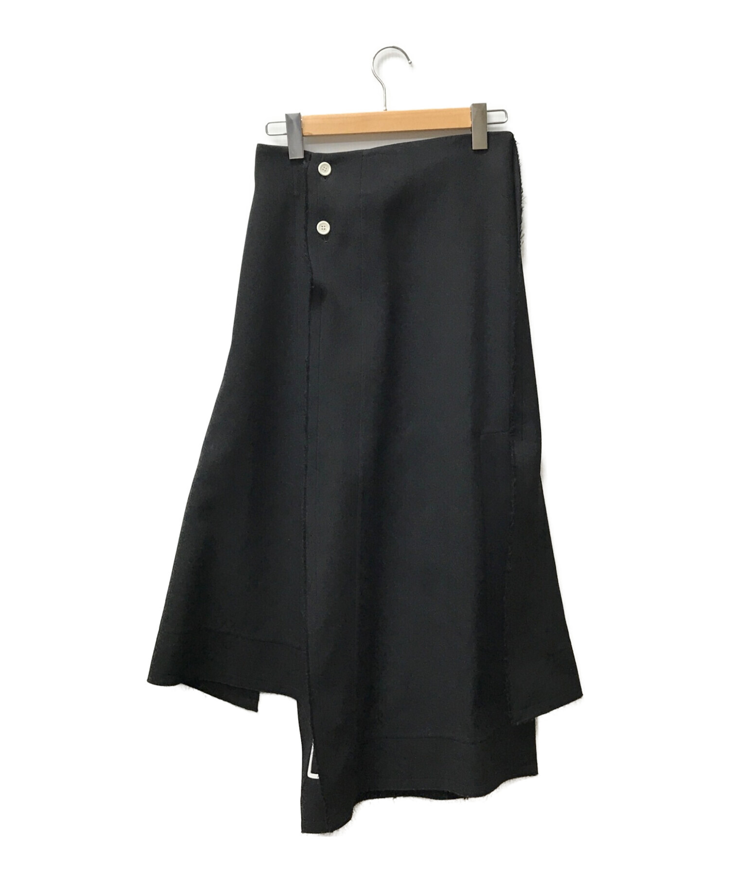PLAN C (プランシー) フレアスカート ブラック サイズ:38
