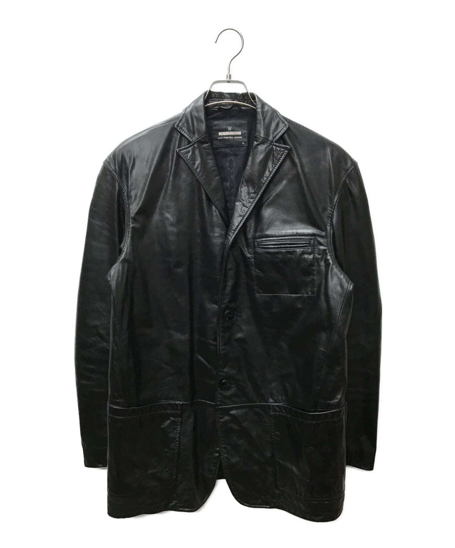 中古・古着通販】NEIGHBORHOOD (ネイバーフッド) レザー3Bジャケット 