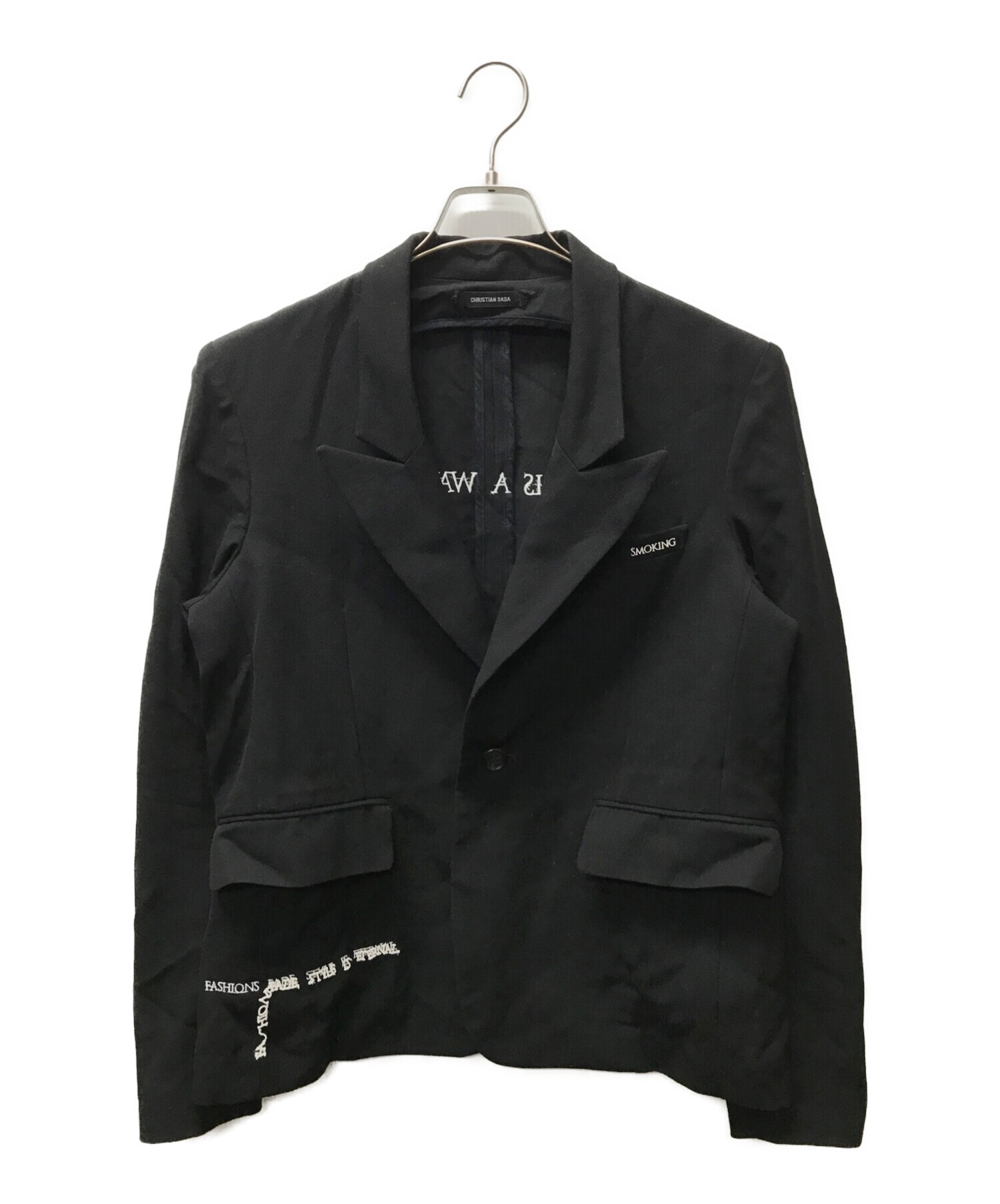 CHRISTIAN DADA (クリスチャンダダ) smoking jacket ブラック サイズ:44