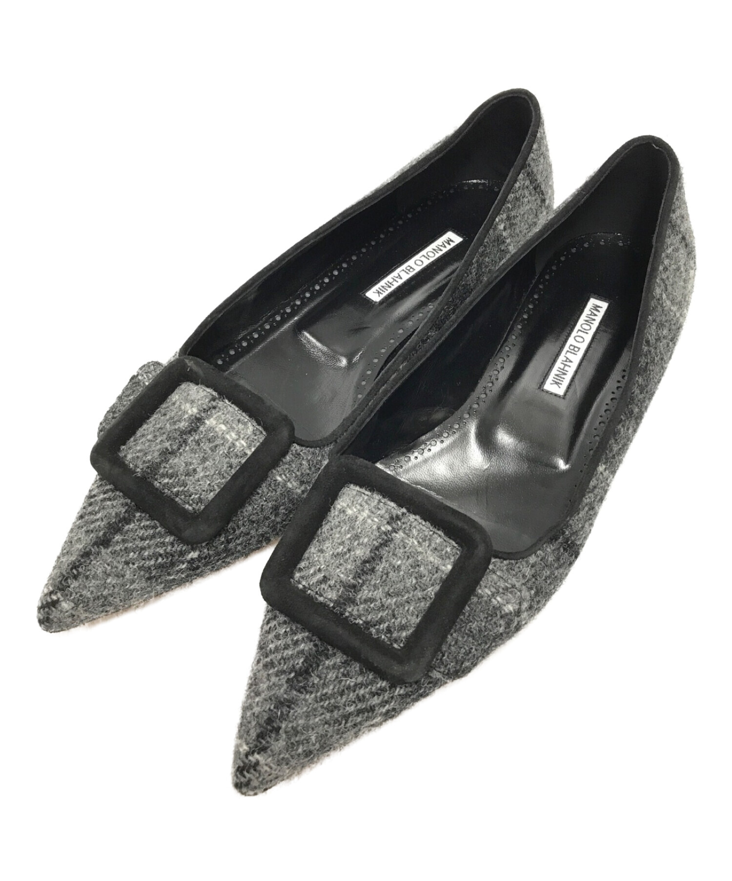 中古・古着通販】Manolo Blahnik (マノロブラニク) チェック柄ツイード 