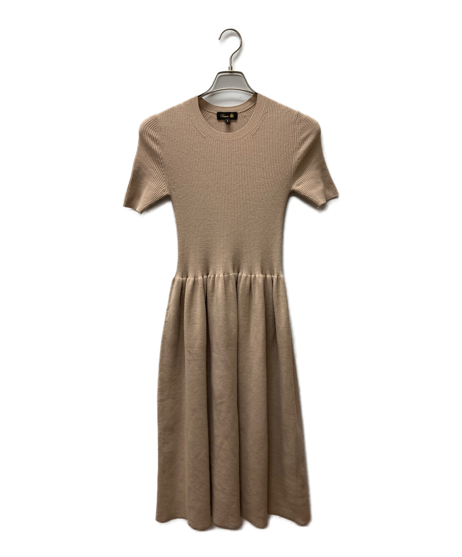 Drawer 16G畦編みフレアニットワンピース