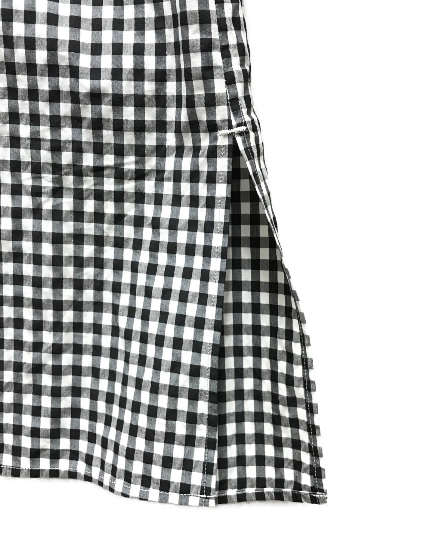 STINA closet スティナクローゼット ギンガムパフスリーブブラウス 