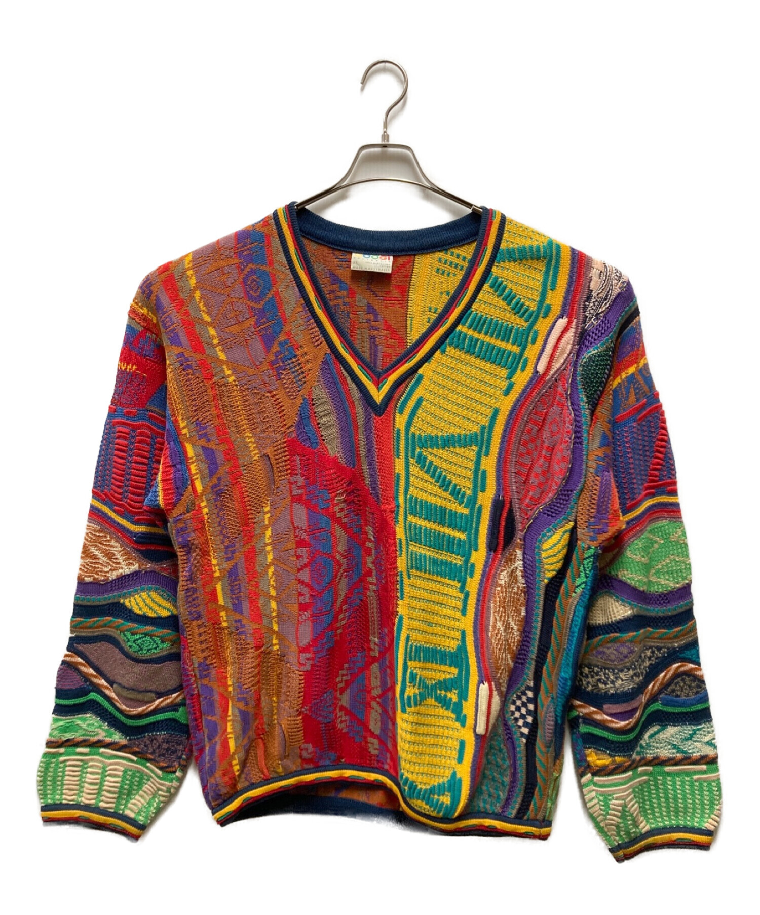 中古・古着通販】Coogi (クージー) 3D立体ニット マルチカラー サイズ 