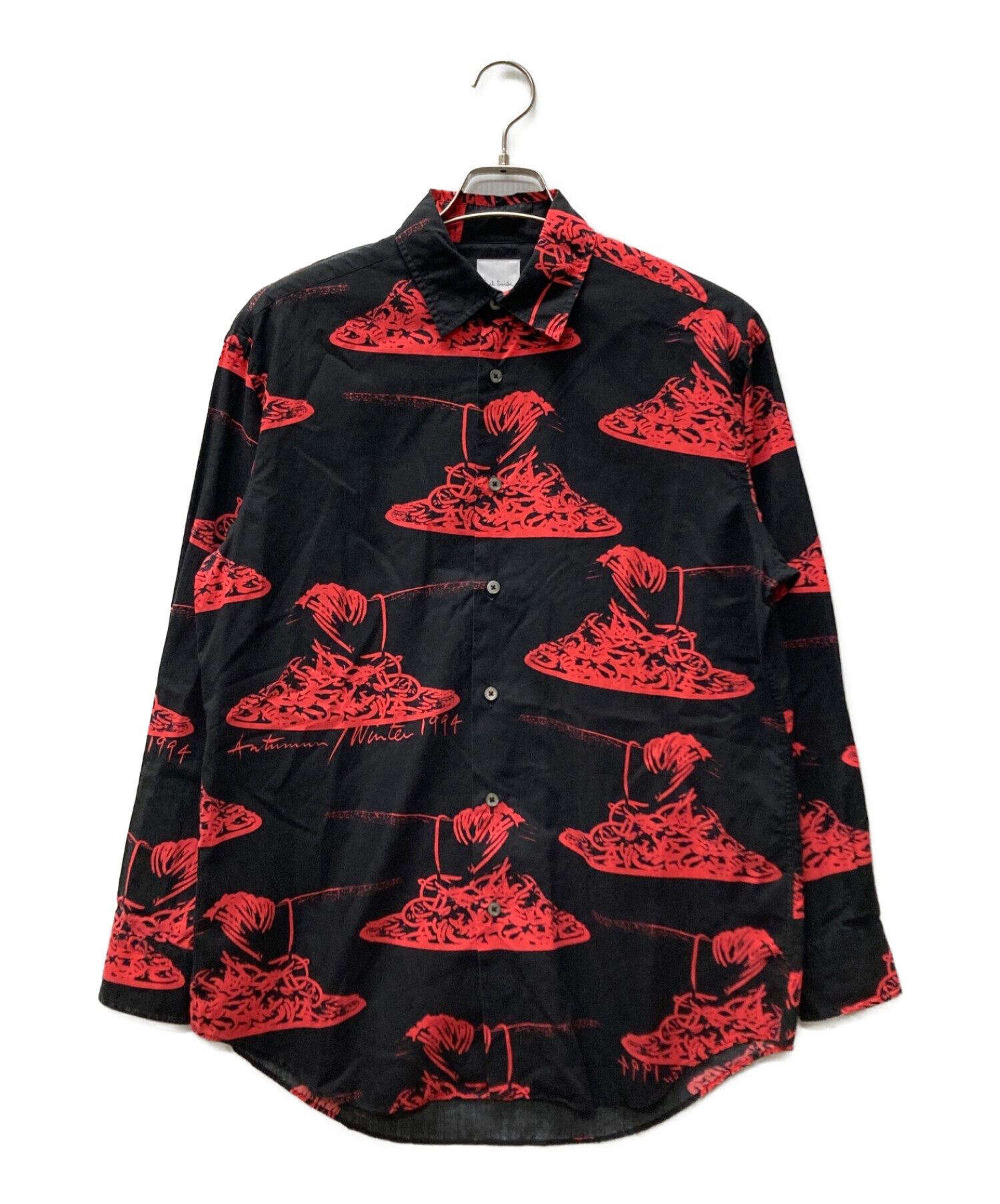中古・古着通販】PAUL SMITH (ポールスミス) 総柄シャツ ブラック 