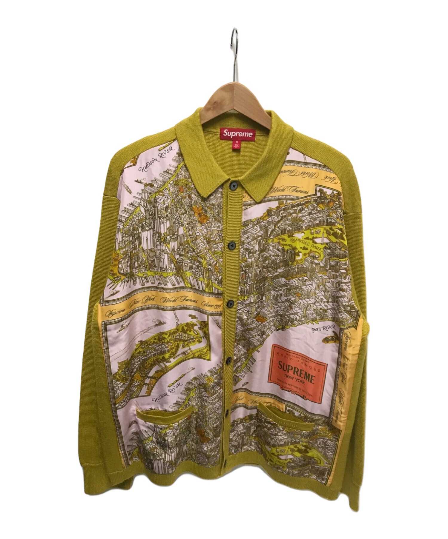 中古・古着通販】Supreme (シュプリーム) SILK MAP CARDIGAN  