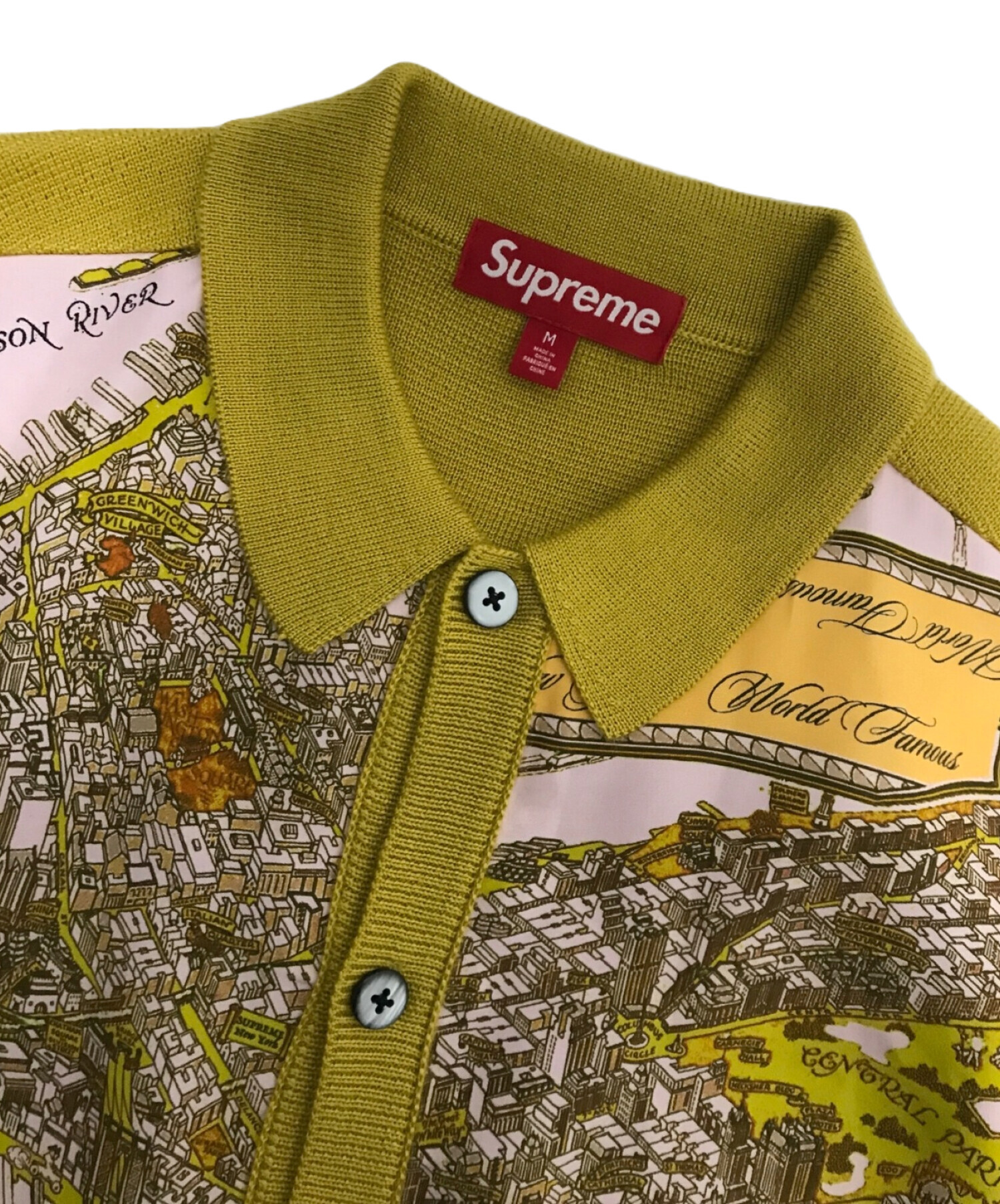 中古・古着通販】Supreme (シュプリーム) SILK MAP CARDIGAN  