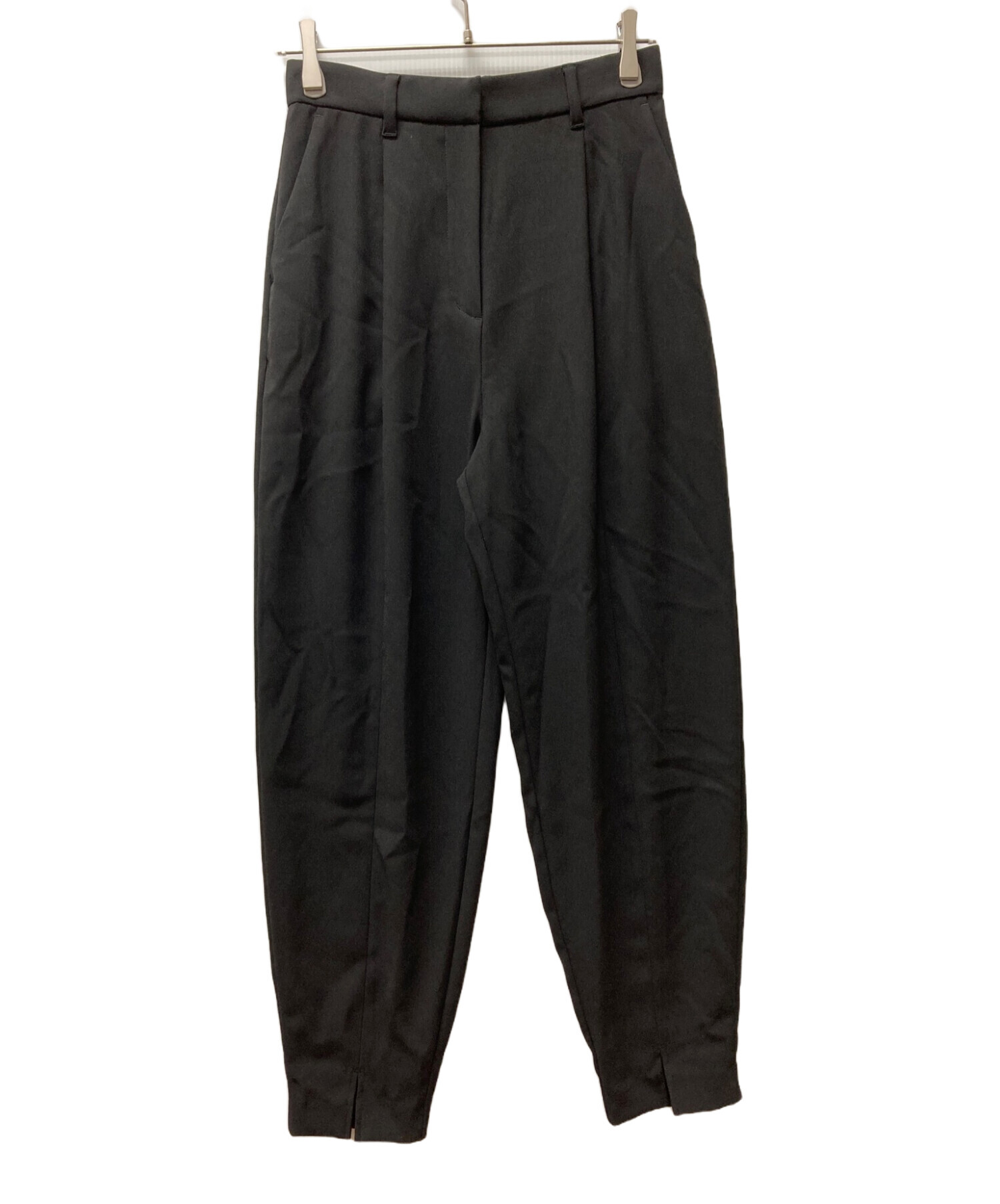 中古・古着通販】CLANE (クラネ) SLIT HEM BALLOON PANTS ブラック  