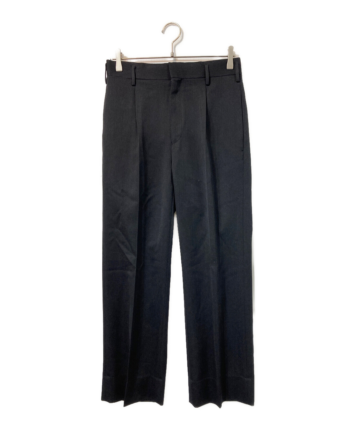 S 新品同様 H BEAUTY&YOUTH ウール カルゼ ストレート パンツ H beauty&youth】ウール カルゼ ストレート パンツ
