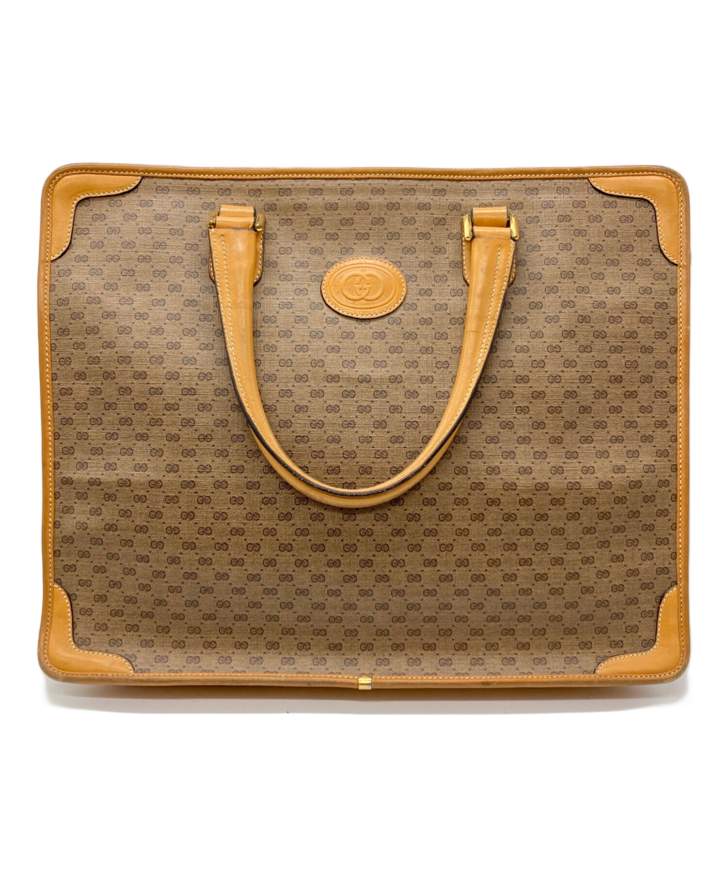 中古・古着通販】GUCCI (グッチ) GGモノグラムハンドバッグ ベージュ 