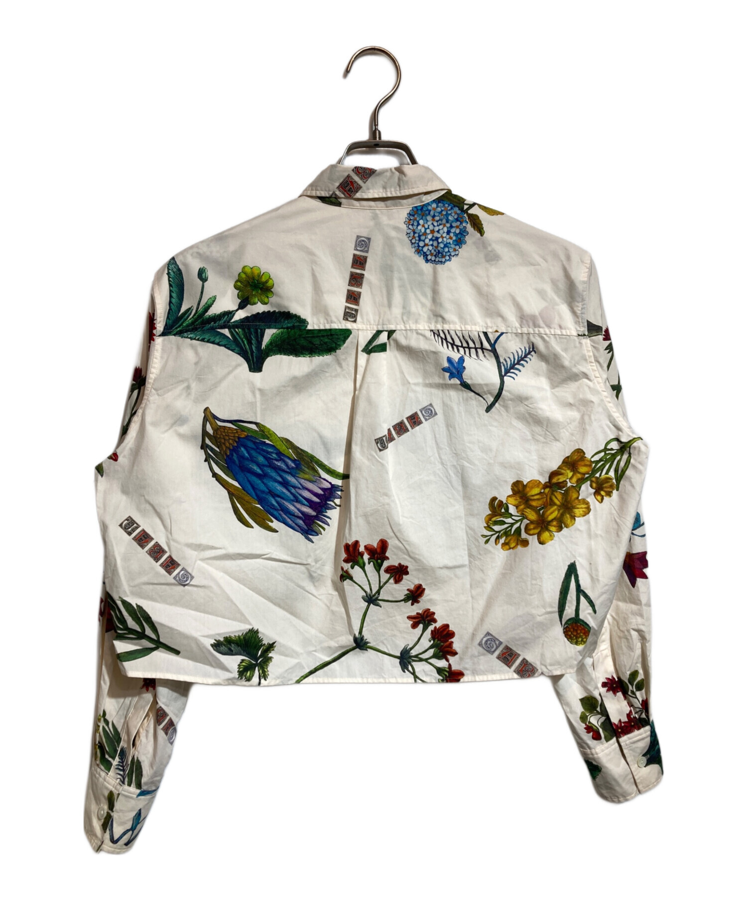 CABaN コットン ボタニカルプリントショートシャツ｜レディース 