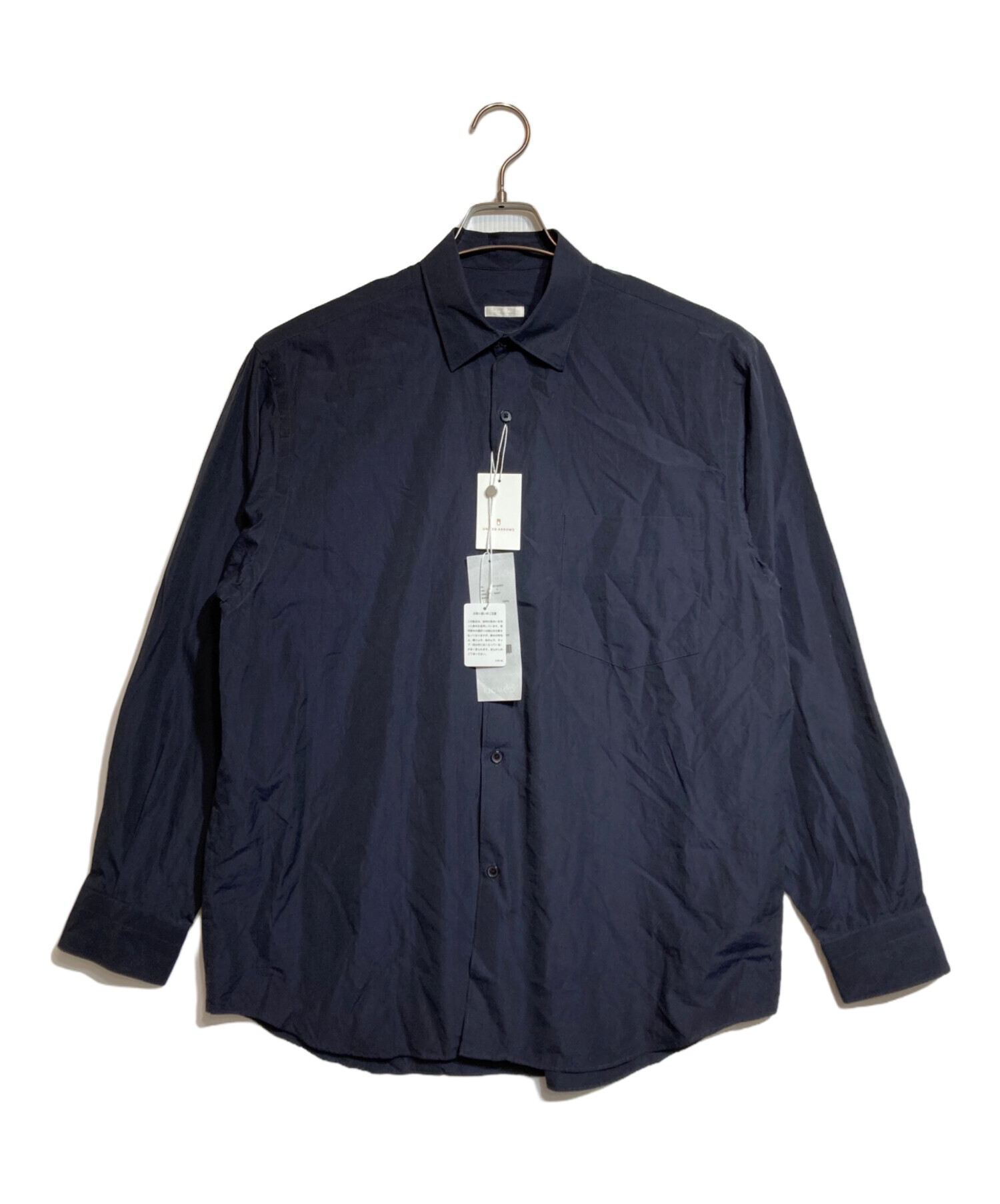 中古・古着通販】COMOLI (コモリ) コモリシャツ ネイビー サイズ:1 
