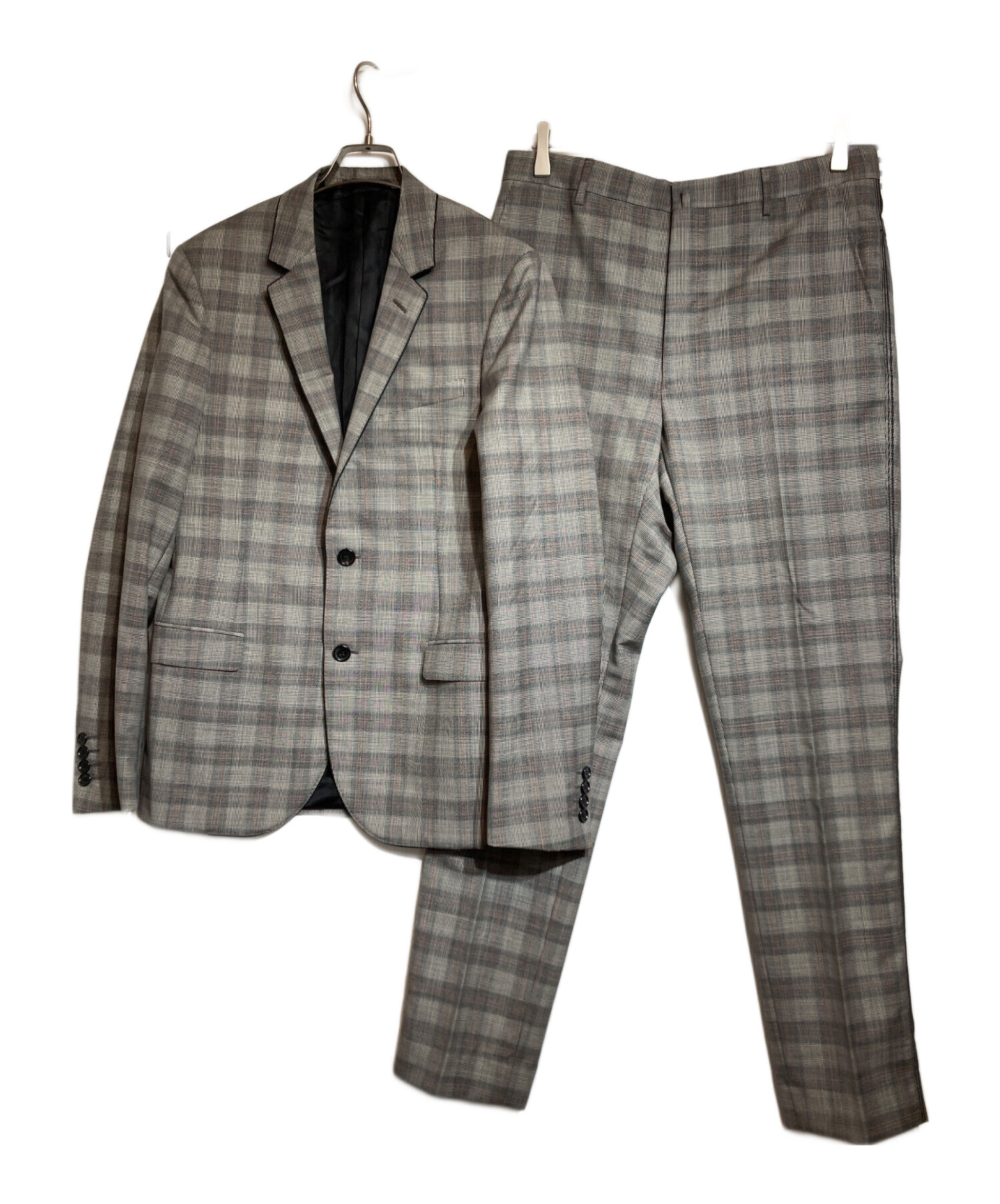 中古・古着通販】LANVIN (ランバン) 2Bセットアップスーツ グレー 