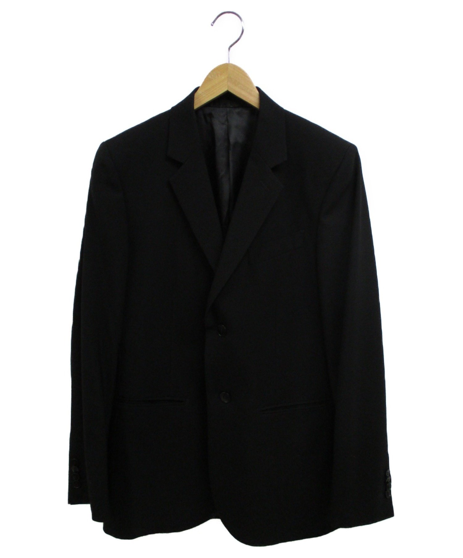 agnes b homme (アニエスベーオム) テーラードジャケット ブラック サイズ:48