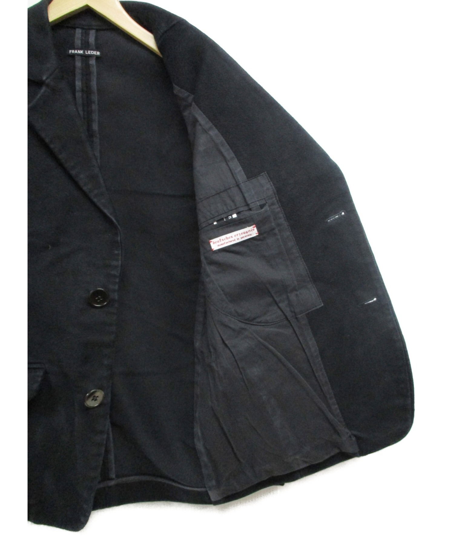 FRANK LEDER (フランクリーダー) ジャーマンレザージャケット ブラック サイズ:S