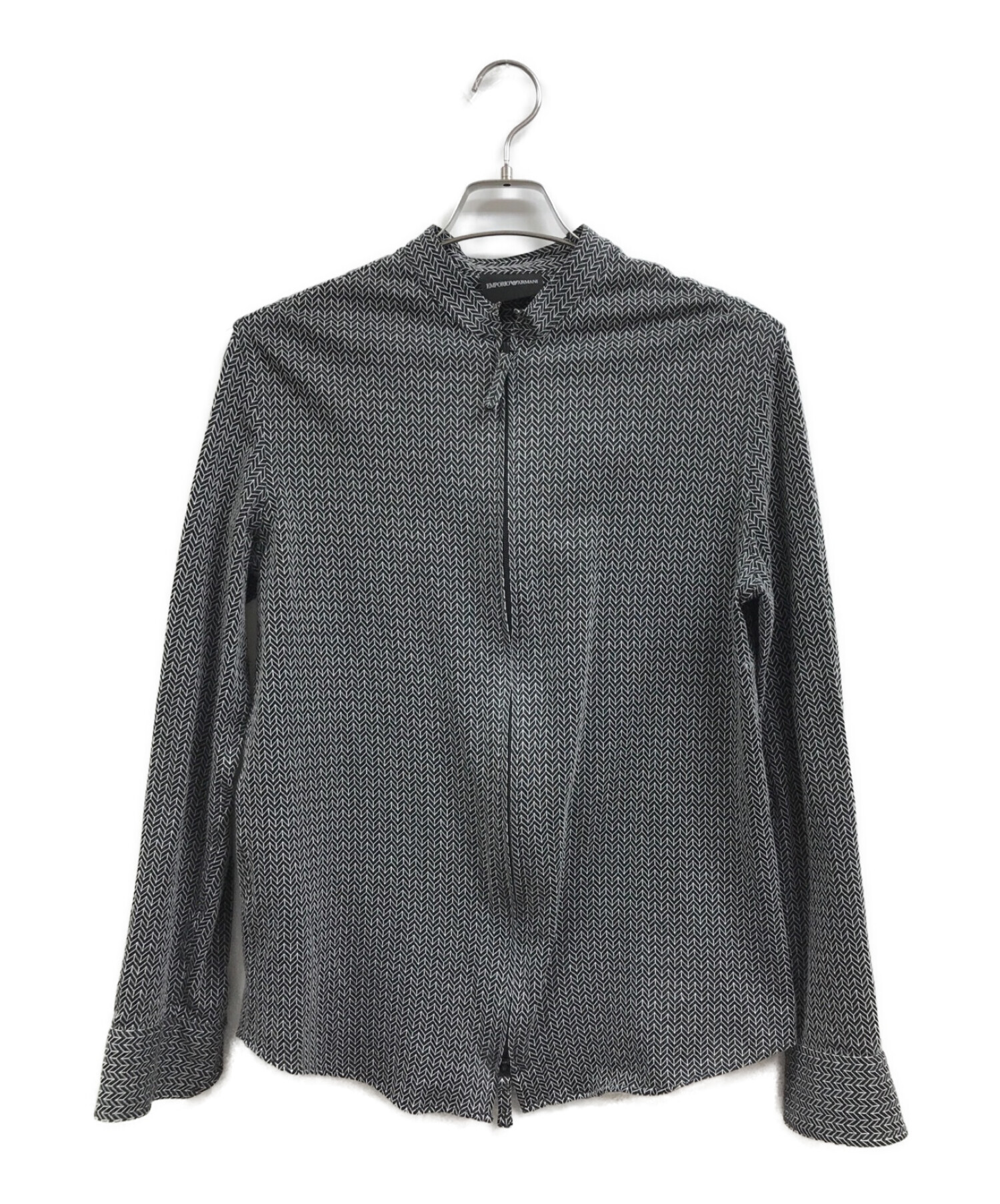 EMPORIO ARMANI エンポリオアルマーニ シャツジャケット ブラック サイズ:M
