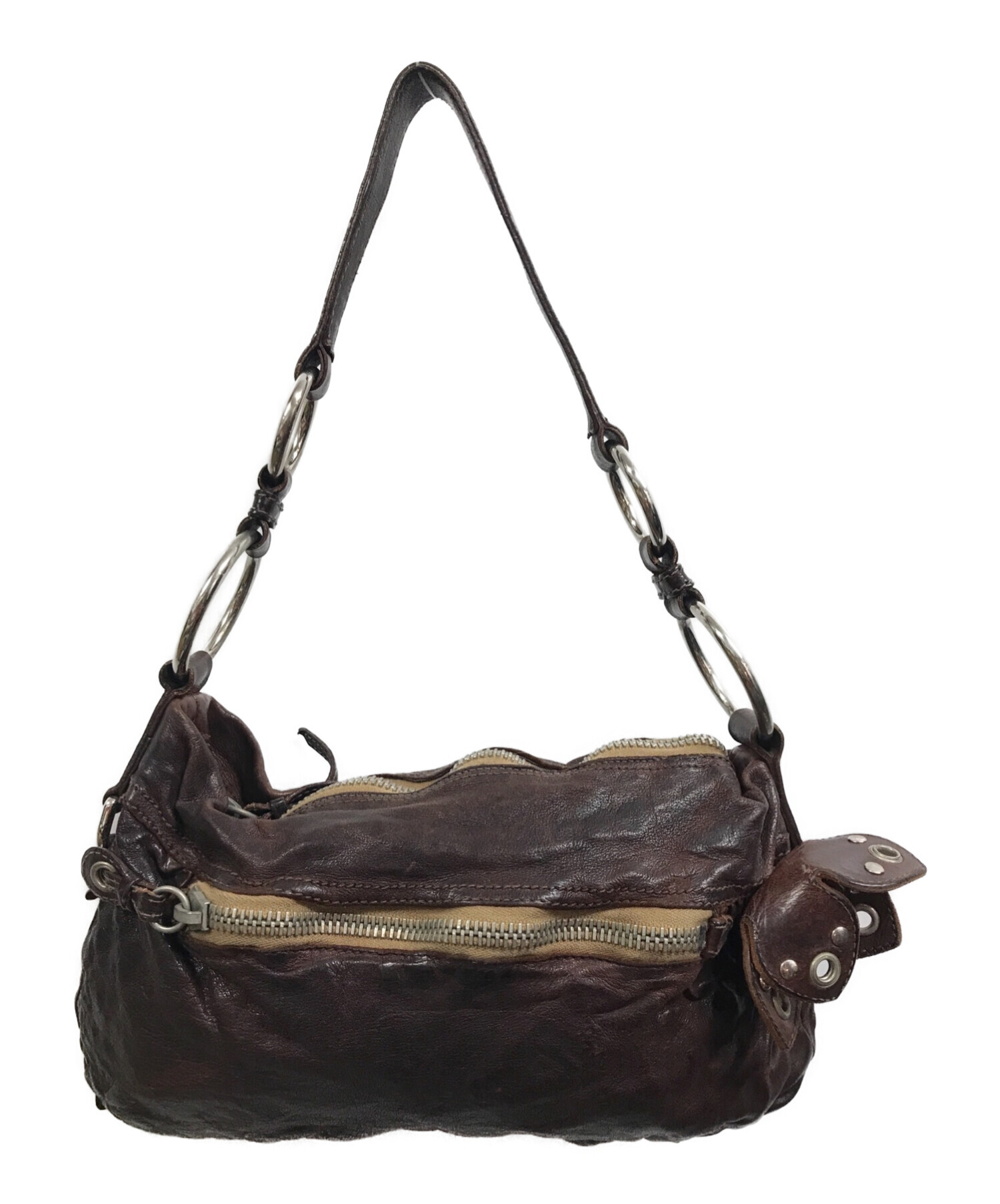 中古・古着通販】MIU MIU (ミュウミュウ) レザーワンショルダーバッグ 