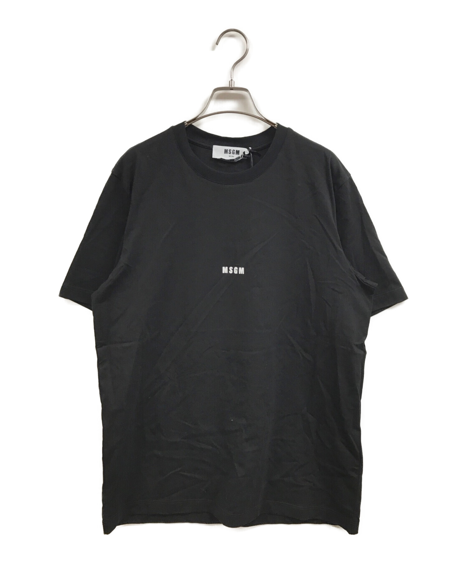 MSGM (エムエスジーエム) ミニロゴ クルーネックTシャツ ブラック サイズ:S