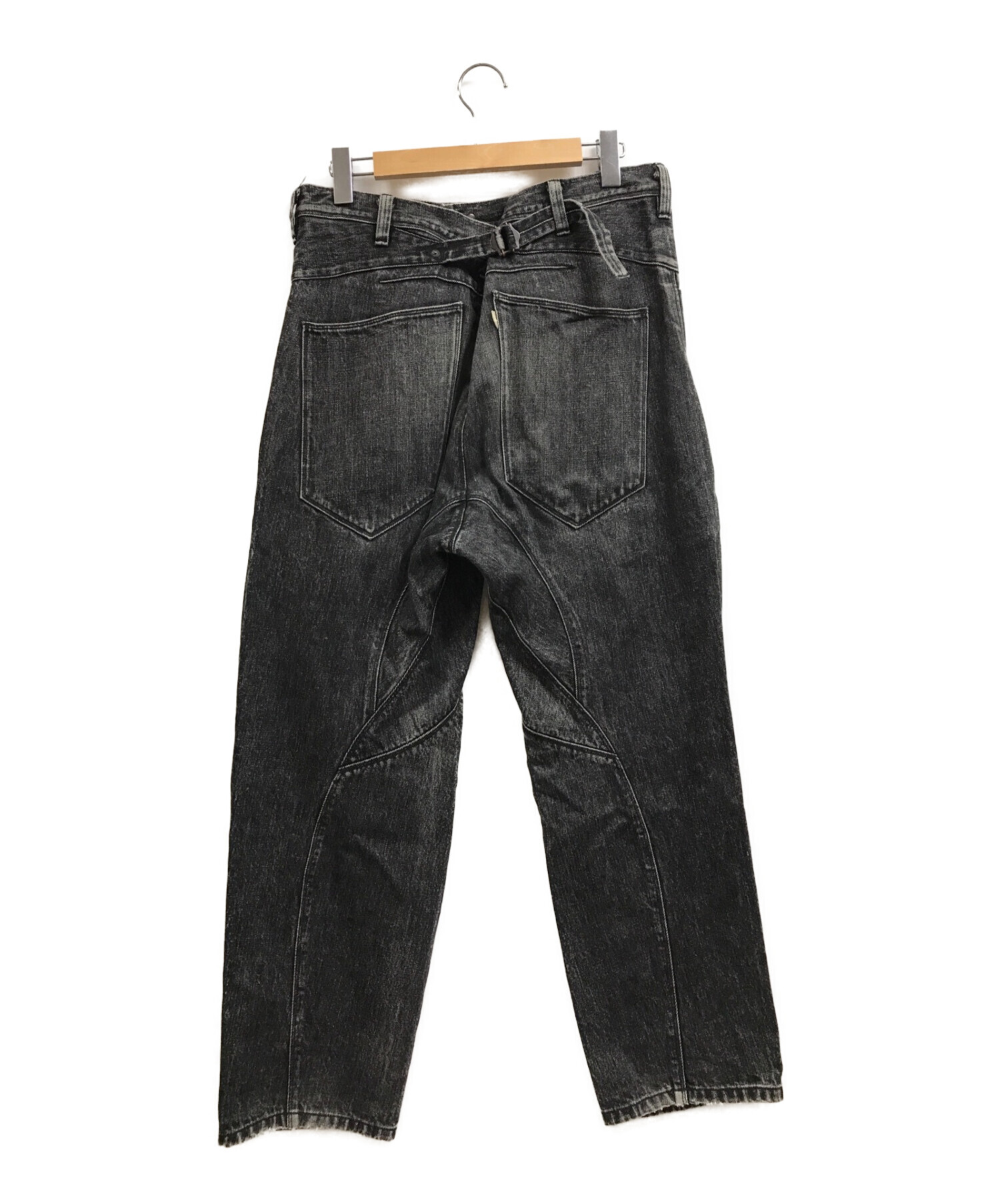 中古・古着通販】Essay (エッセイ) デニムパンツ ブラック サイズ:M  