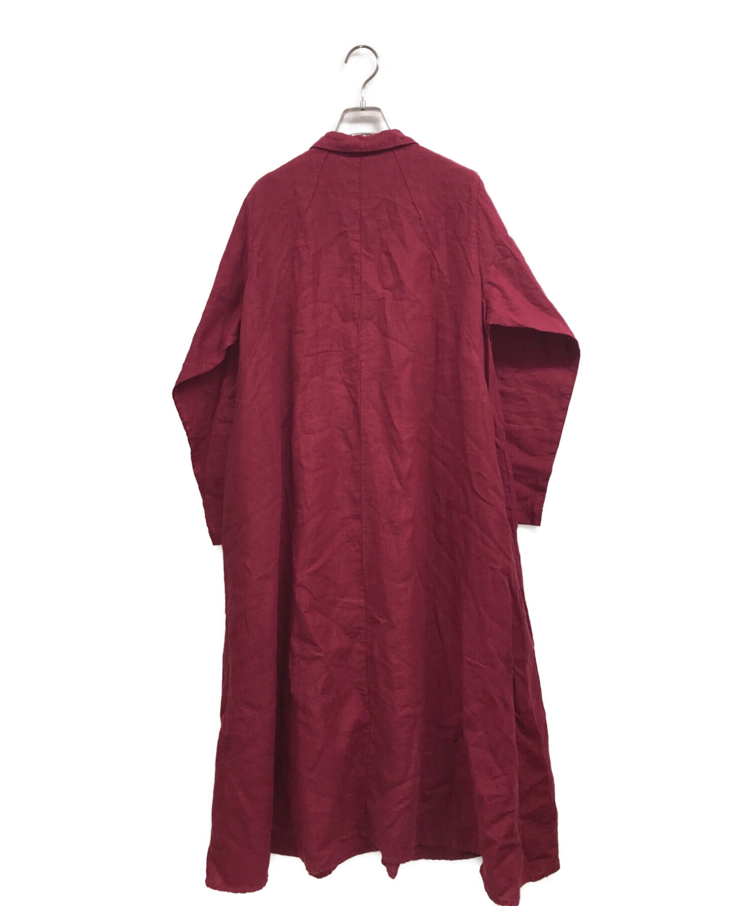 中古・古着通販】nest Robe (ネストローブ) リネン切替えフレアシャツ 