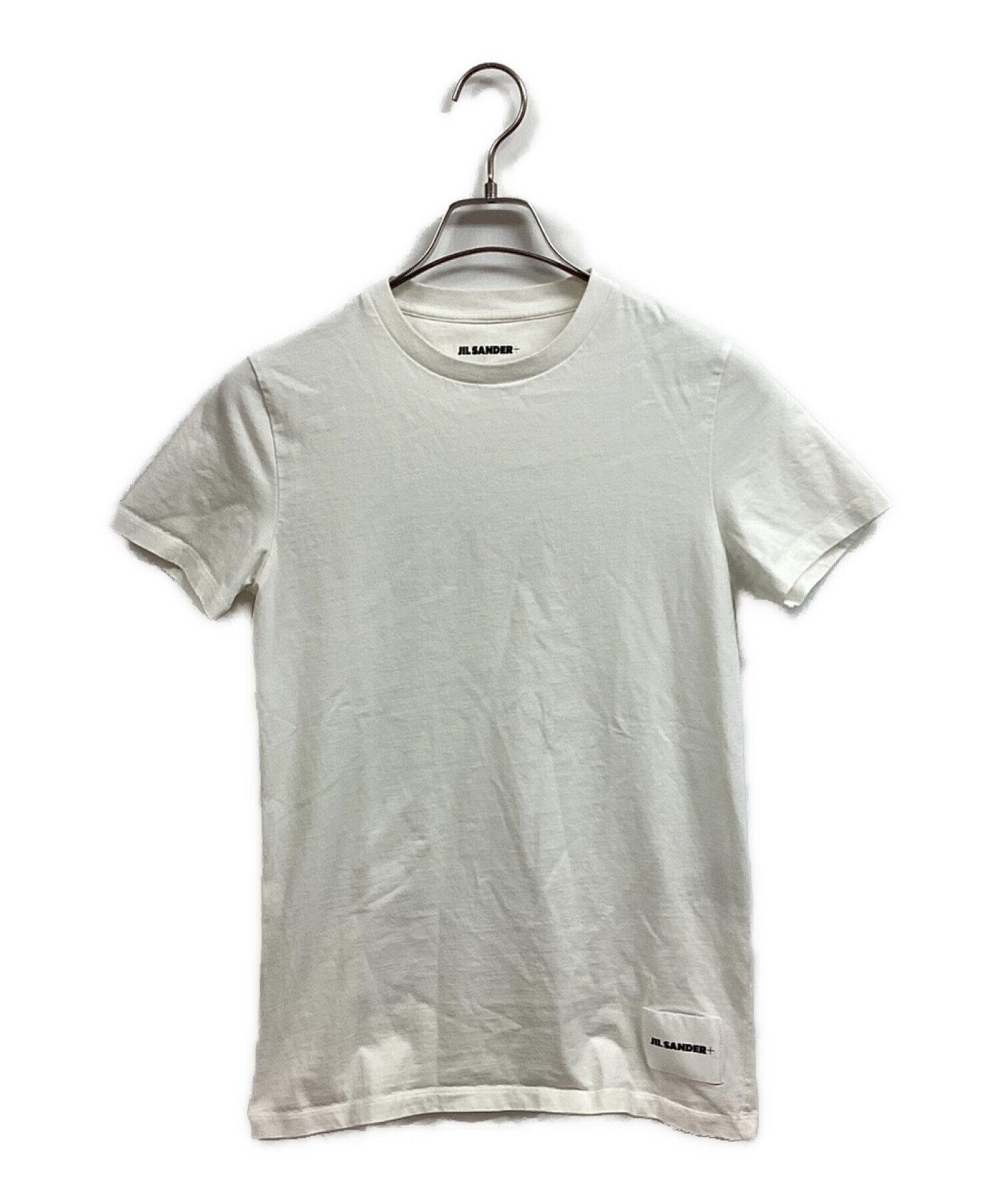 JIL SANDER+ (ジルサンダープラス) ロゴパッチパックTシャツ ホワイト サイズ:M