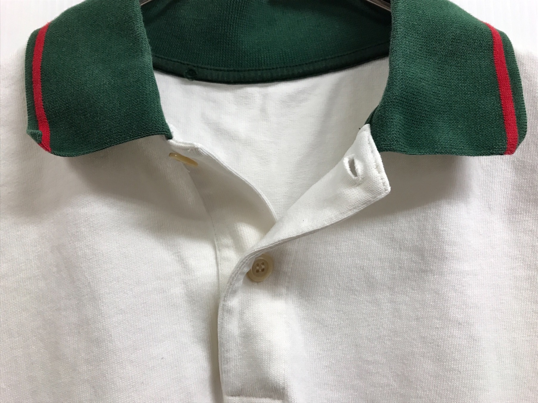 中古・古着通販】GUCCI (グッチ) 20SSポロシャツ ホワイト サイズ:XL 