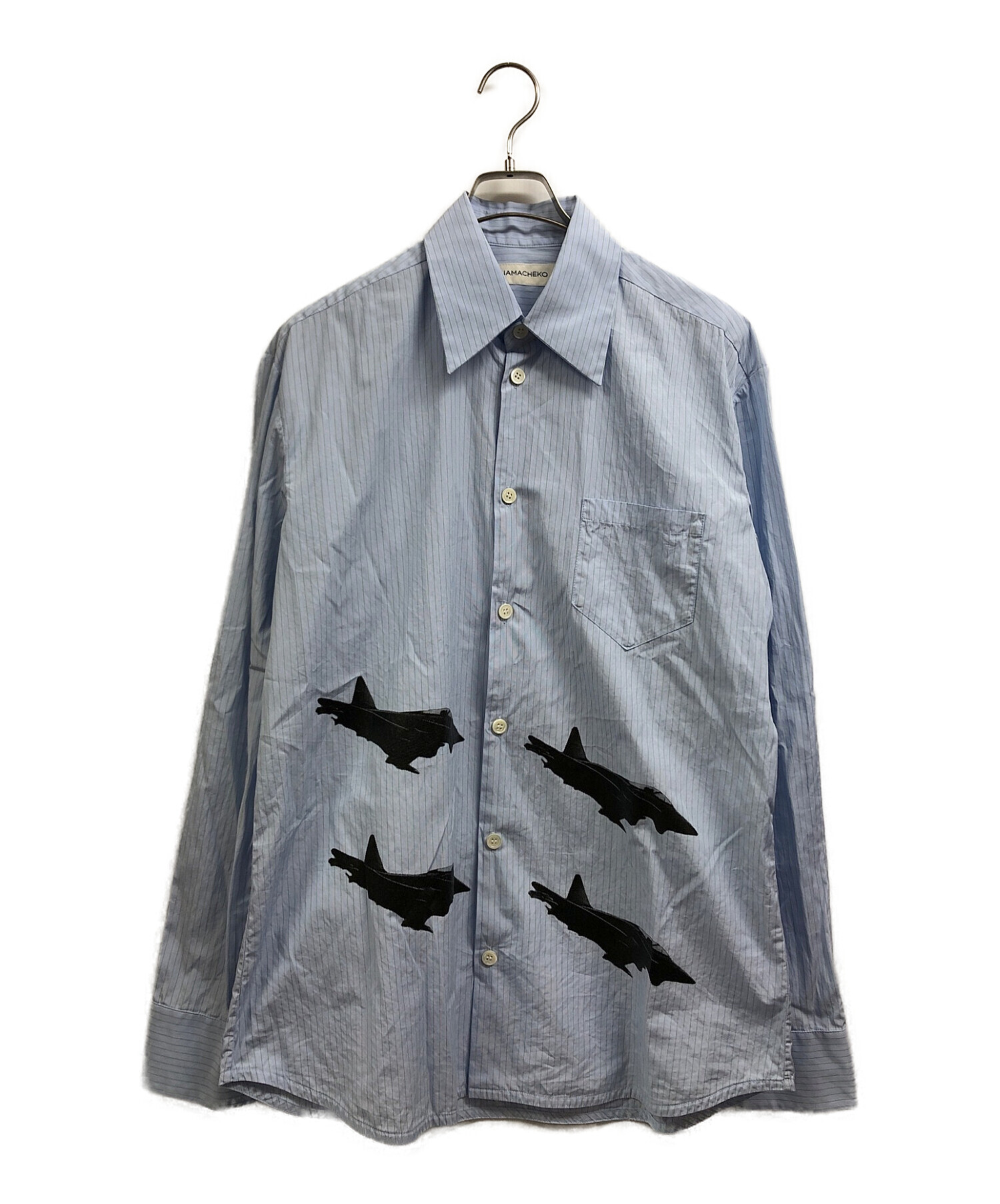 NAMACHEKO (ナマチェコ) Fighter Jet shirt ブルー サイズ:M