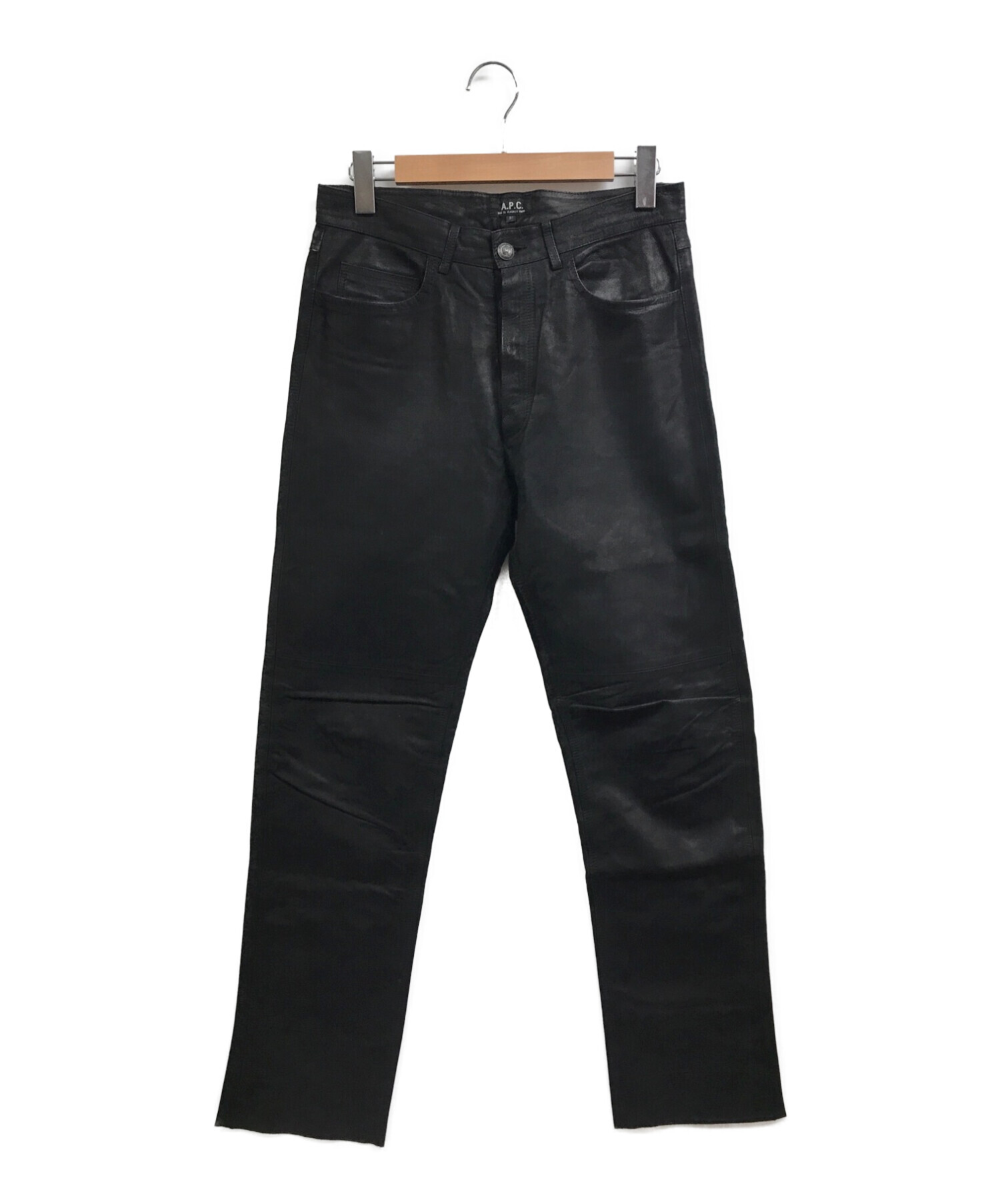 中古・古着通販】A.P.C. (アー・ペー・セー) コーティングレザーパンツ 