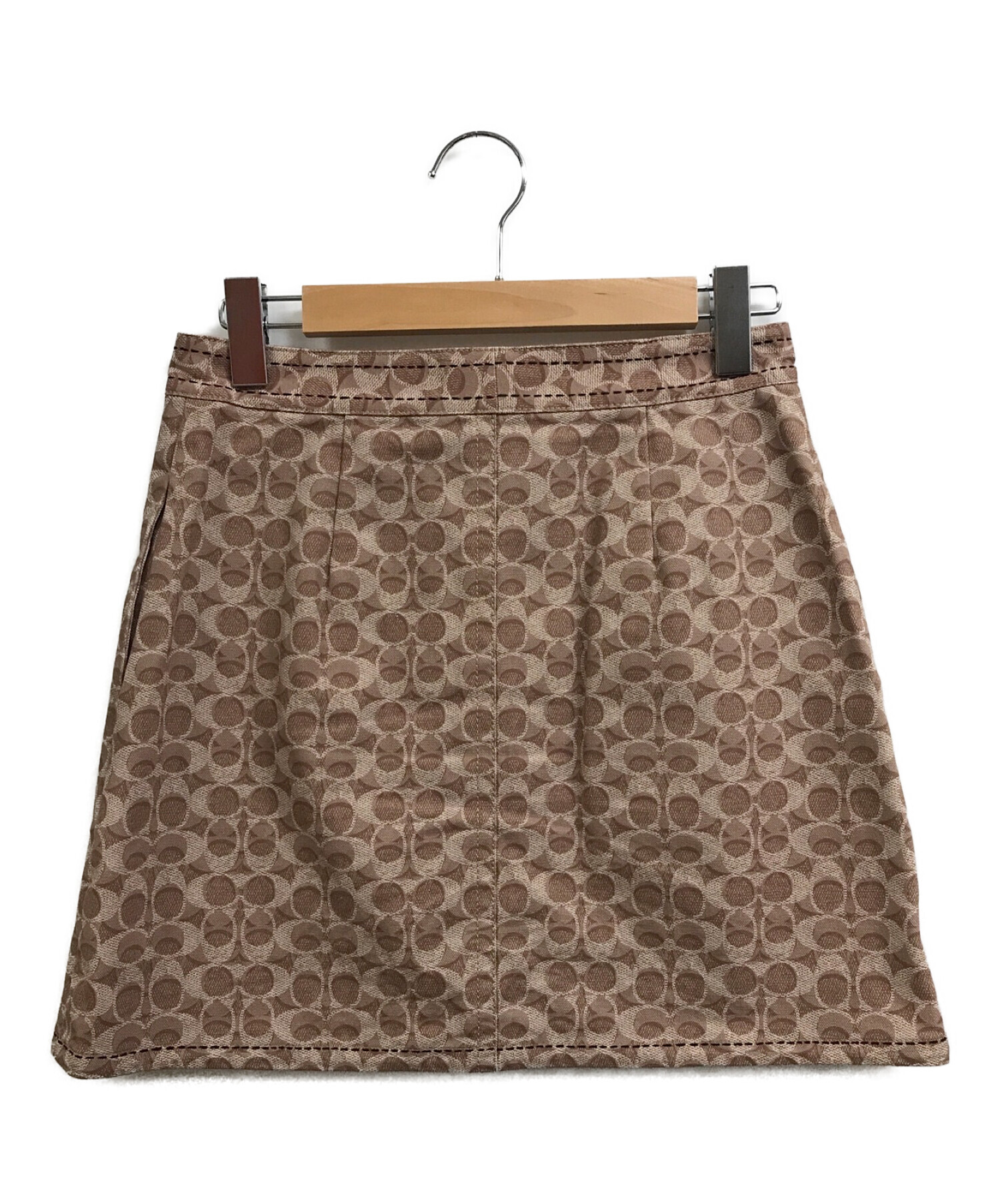 中古・古着通販】COACH (コーチ) シグネチャースカート ブラウン 