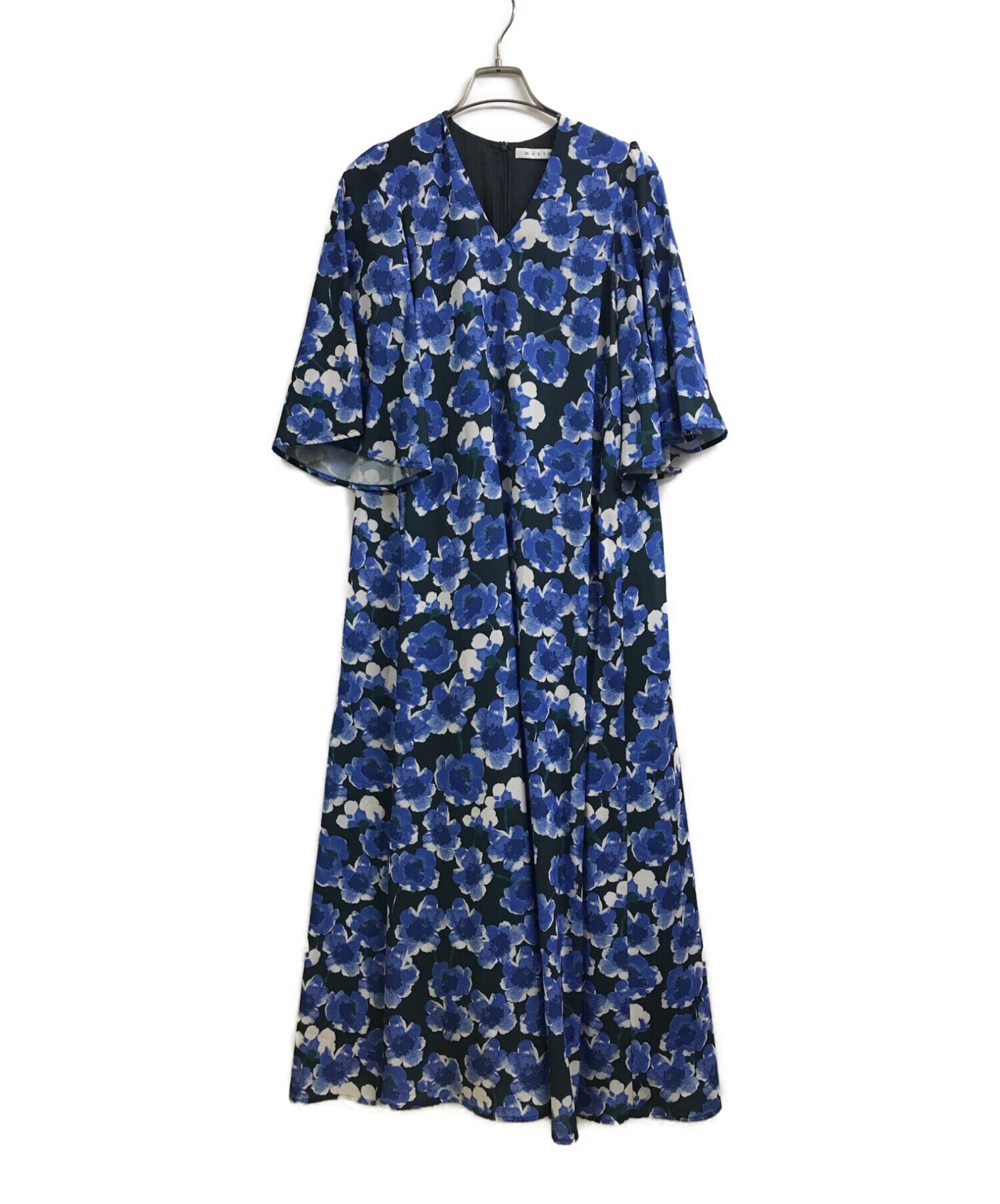 中古・古着通販】MARIHA (マリハ) 花柄ワンピース ブルー サイズ:36 