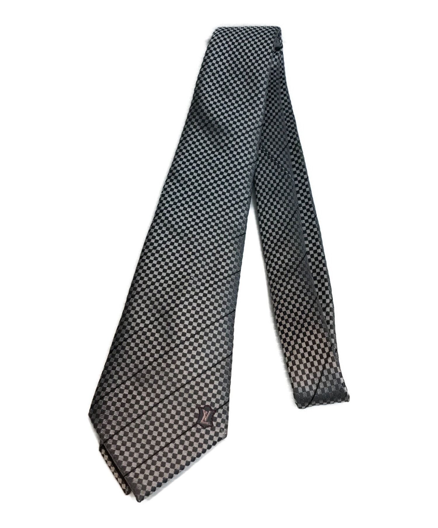 LOUIS VUITTON グレー ネクタイ