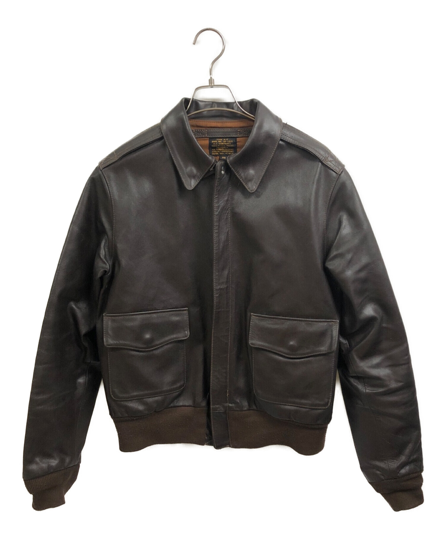 中古・古着通販】MORGAN (モーガン) A-2レザーフライトジャケット 