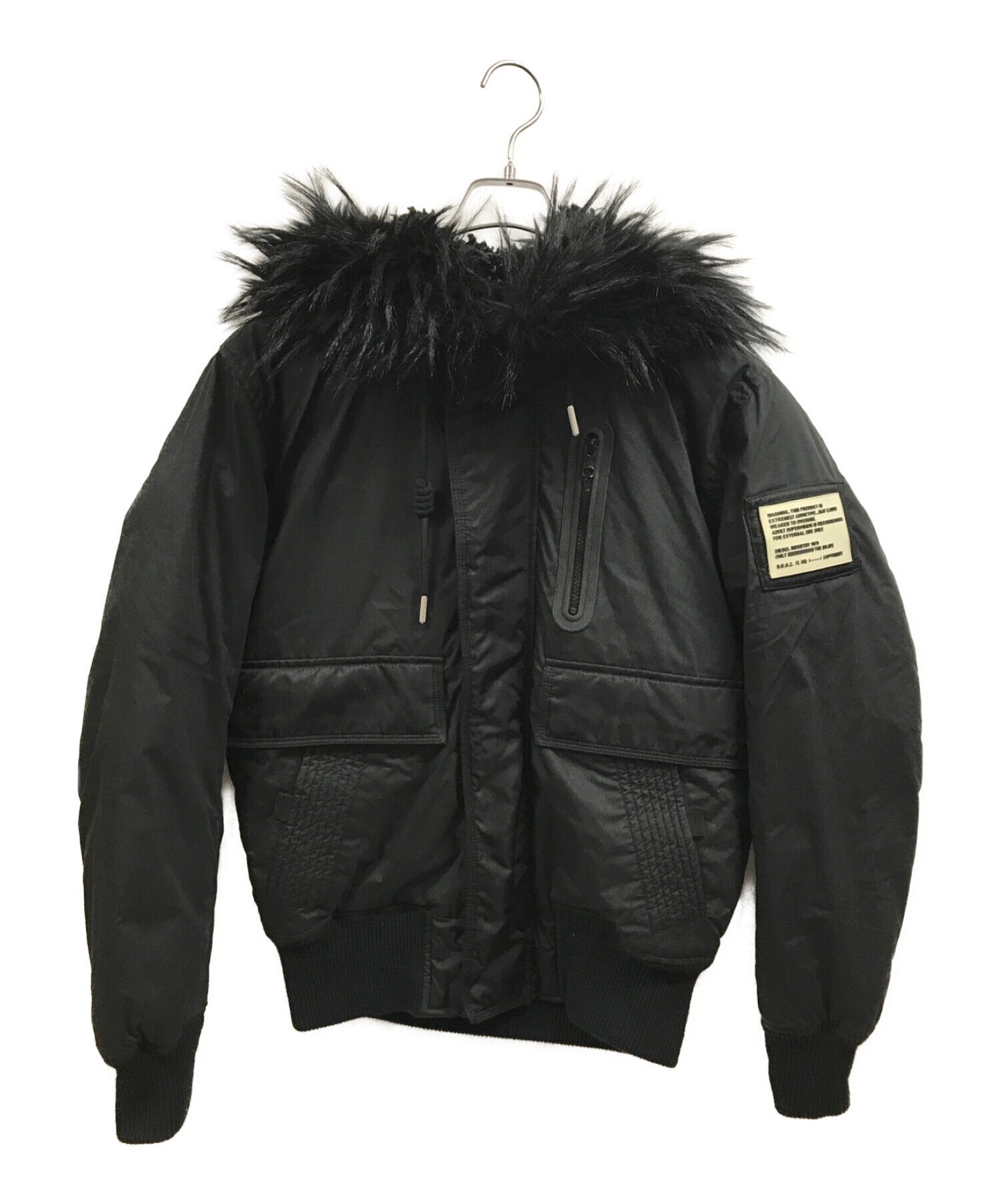 中古・古着通販】DIESEL (ディーゼル) フライトジャケット ブラック 