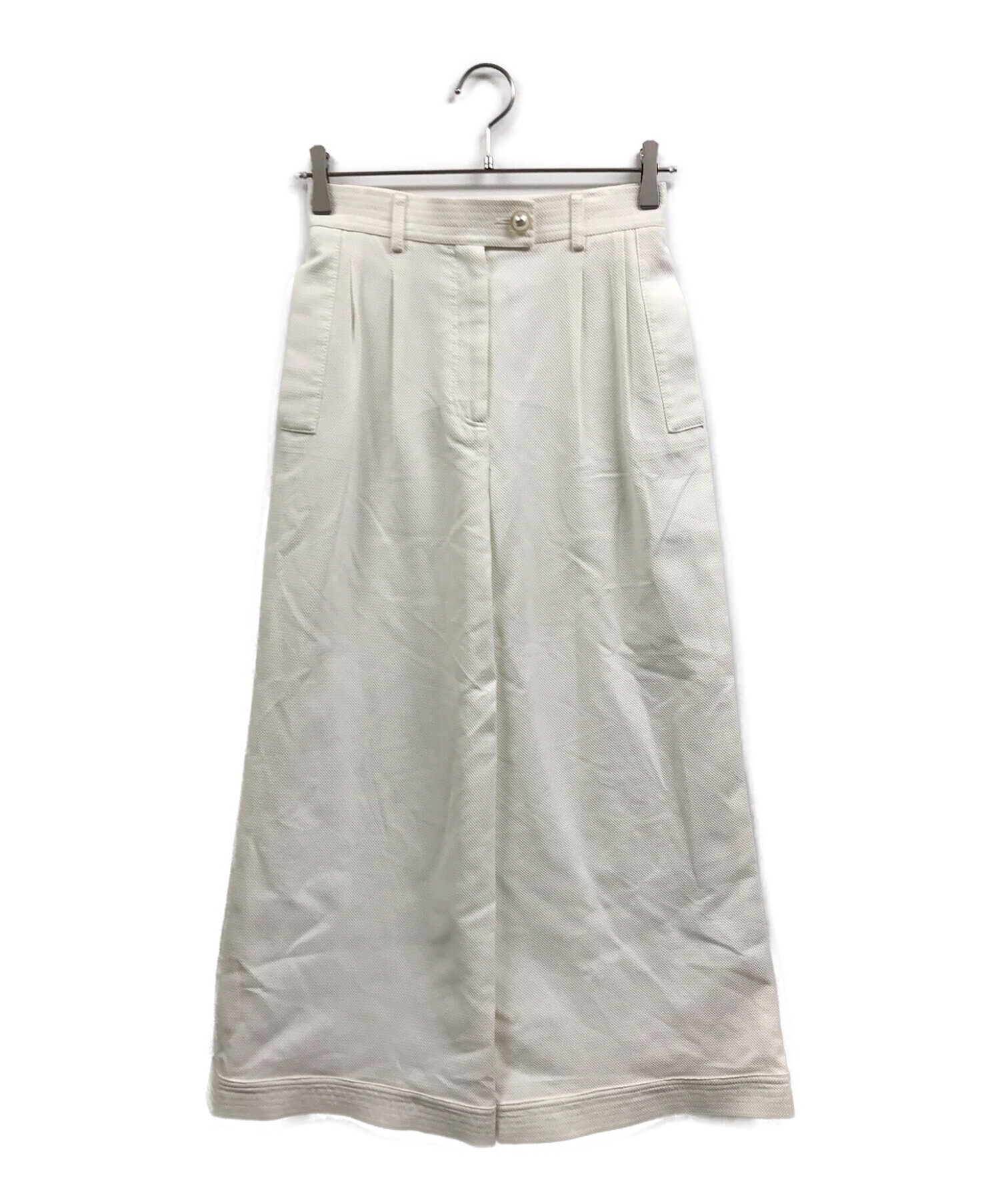 中古・古着通販】CHANEL (シャネル) ワイドパンツ ホワイト サイズ:34 