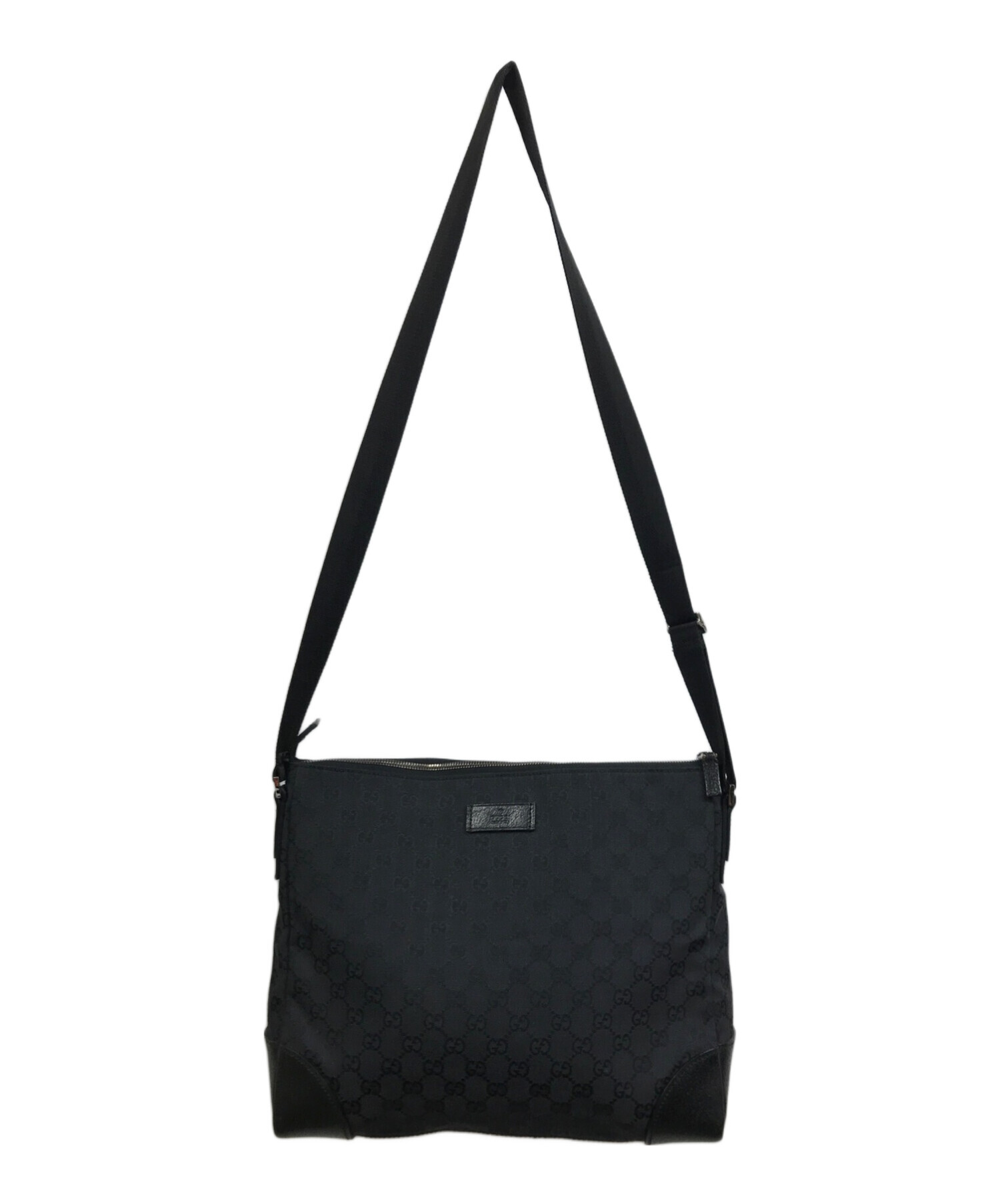 GUCCI グッチ GGキャンバス ショルダーバッグ ブラック ブランド