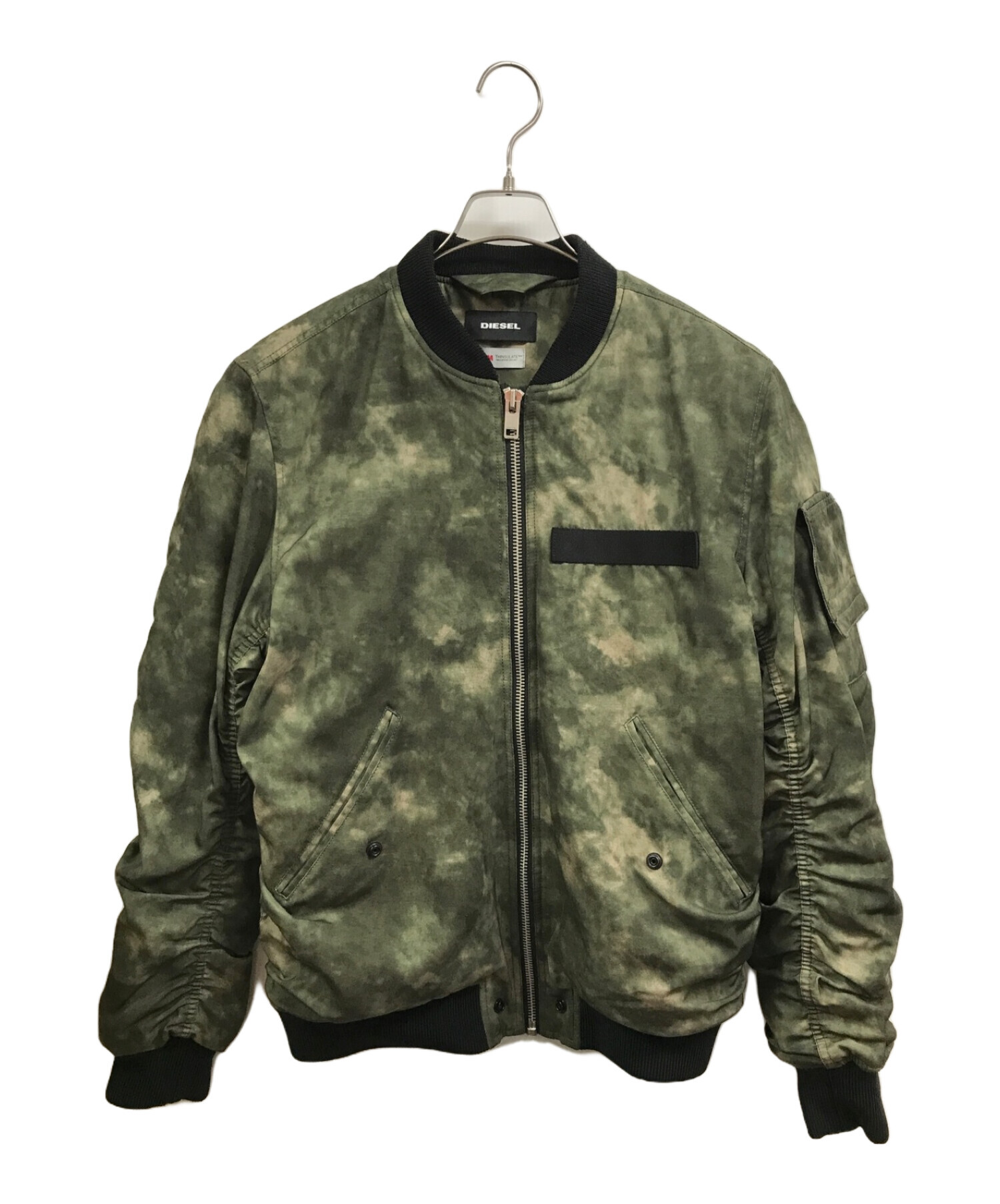 中古・古着通販】DIESEL (ディーゼル) MA-1ジャケット グリーン サイズ 
