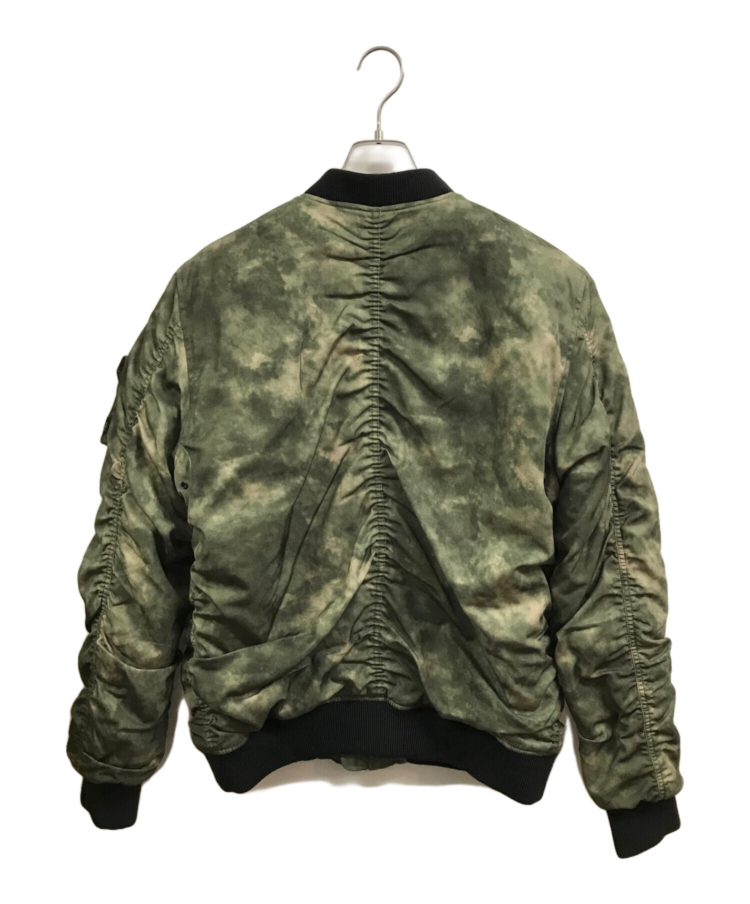 中古・古着通販】DIESEL (ディーゼル) MA-1ジャケット グリーン サイズ 