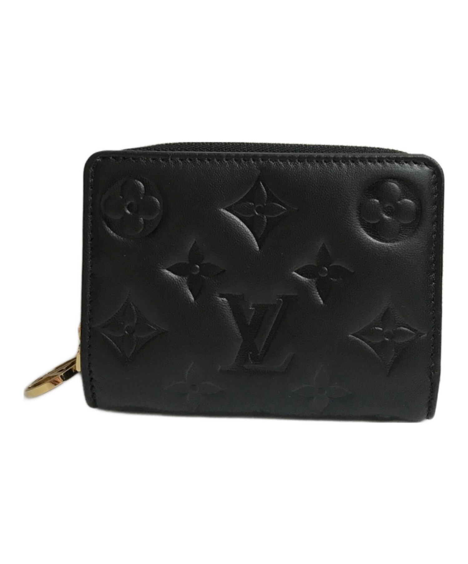 中古・古着通販】LOUIS VUITTON (ルイ ヴィトン) 2つ折り財布 ブラック 